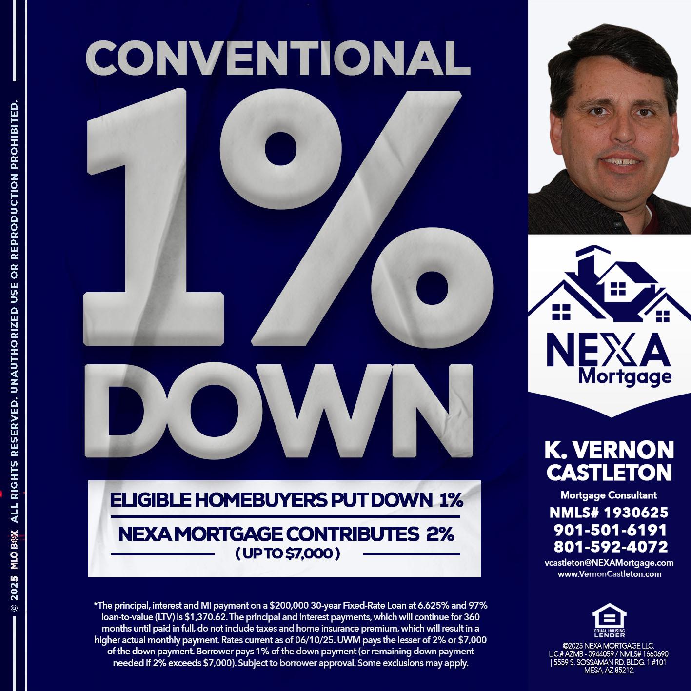 CONVENTIONAL - K. Vernon Castleton -Mortgage Consultant