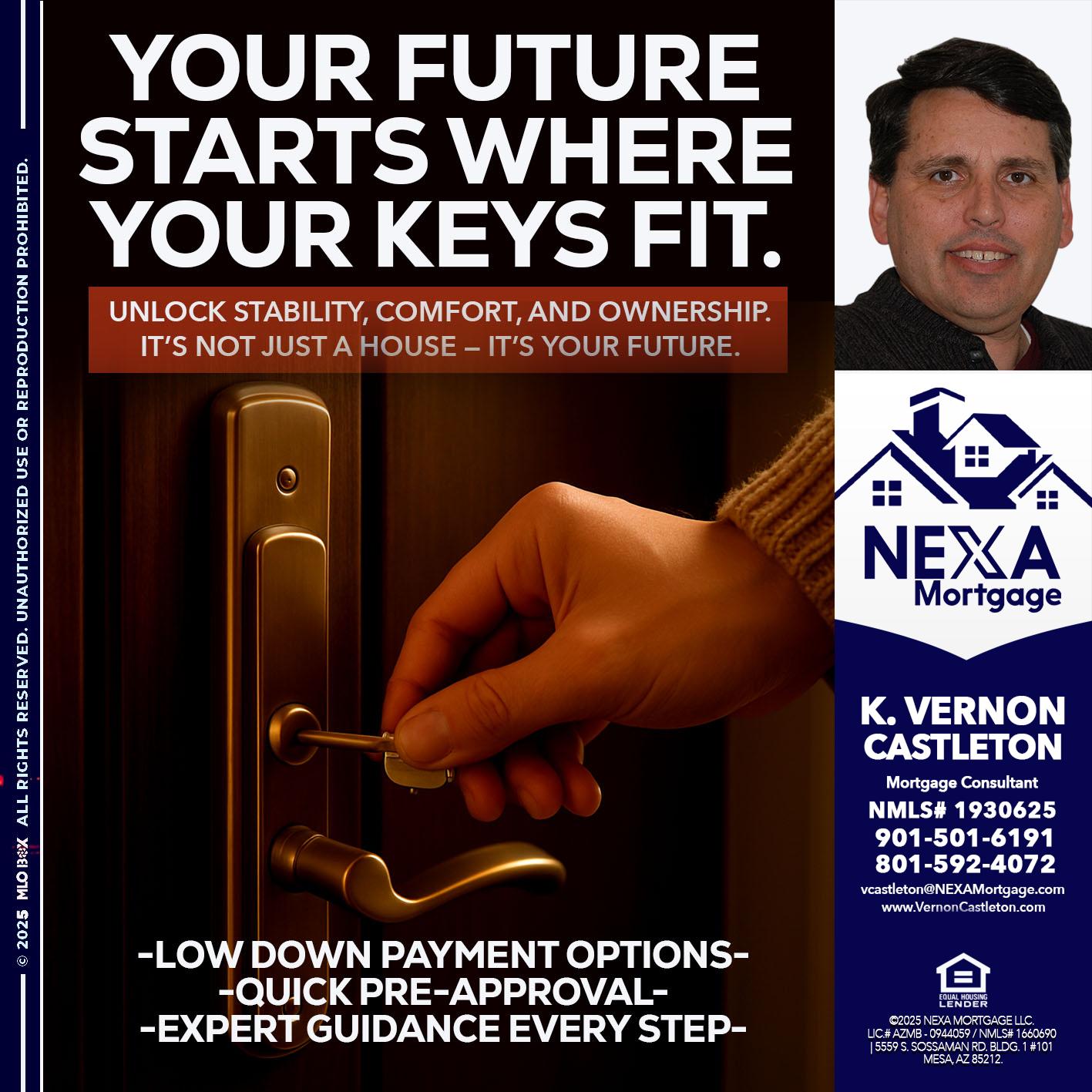 YOUR FUTURE - K. Vernon Castleton -Mortgage Consultant