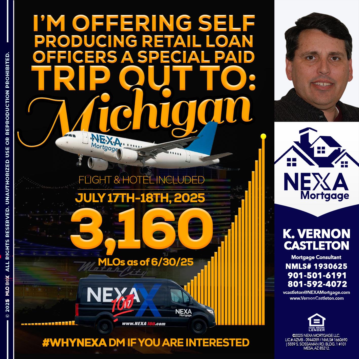 MICHIGAN TRIP - K. Vernon Castleton -Mortgage Consultant