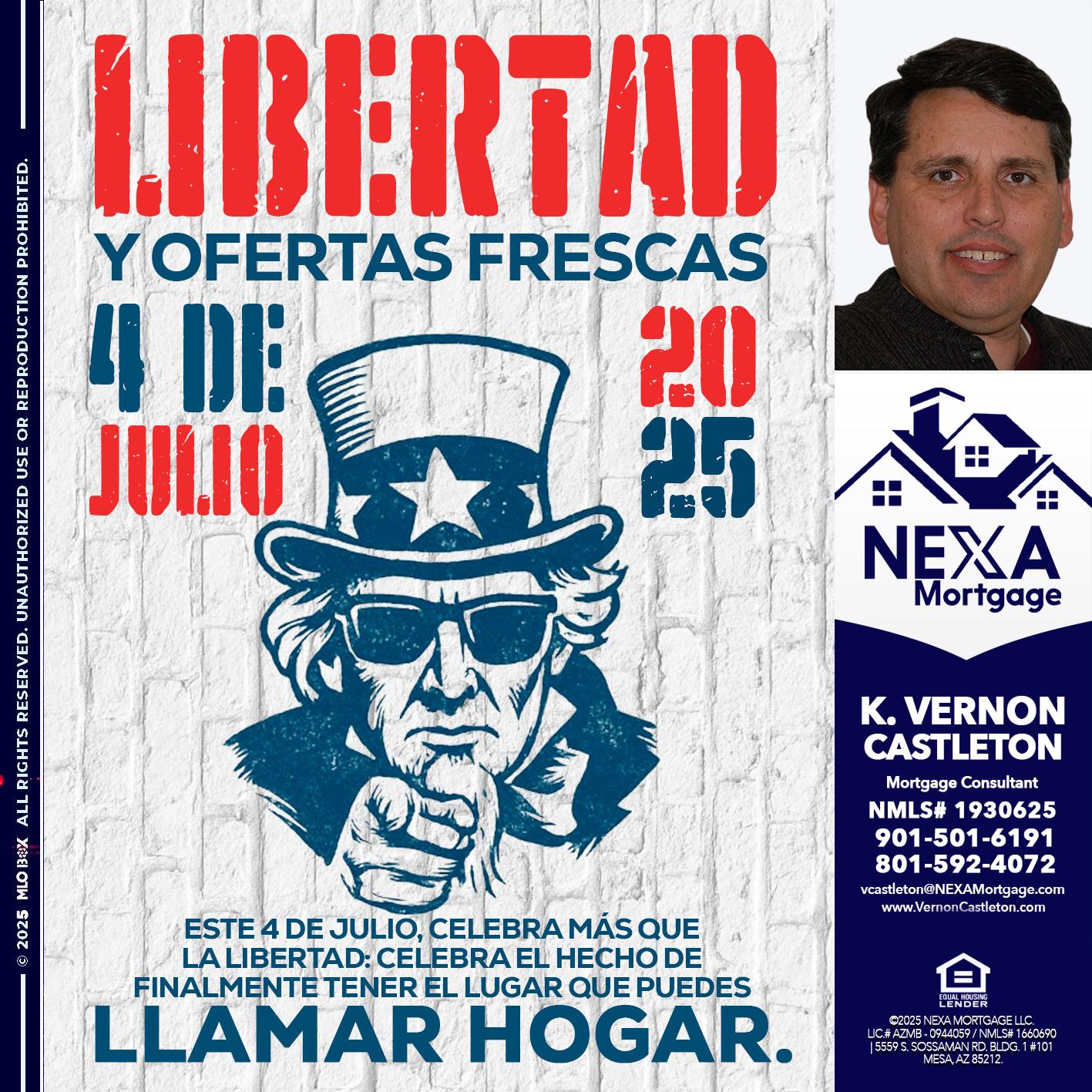 LIBERTAD - K. Vernon Castleton -Mortgage Consultant