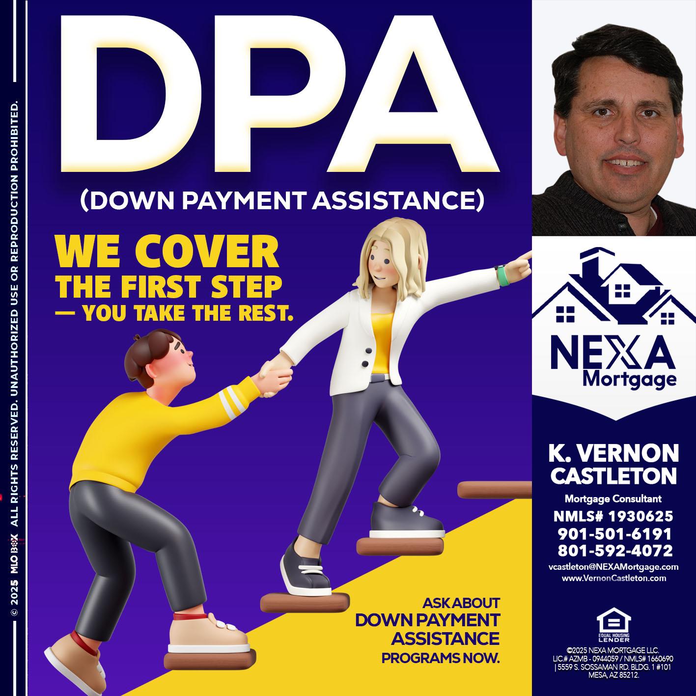 DPA LOANS - K. Vernon Castleton -Mortgage Consultant