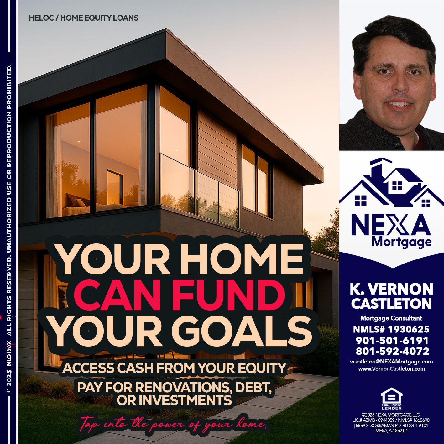 HELOC - K. Vernon Castleton -Mortgage Consultant