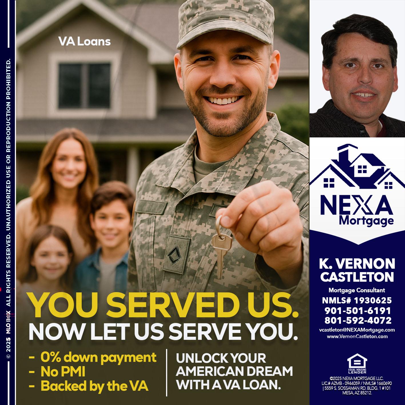 YOU DESERVED - K. Vernon Castleton -Mortgage Consultant