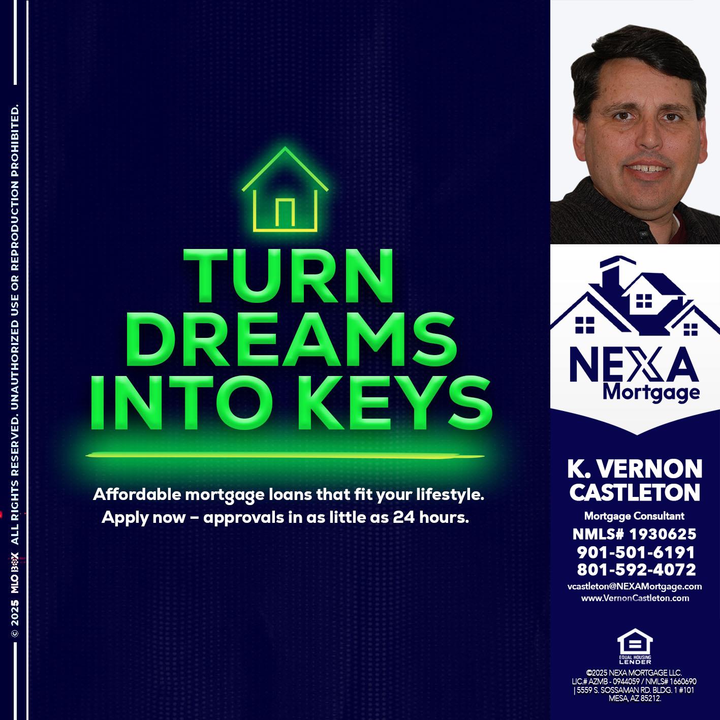 turn dreams - K. Vernon Castleton -Mortgage Consultant