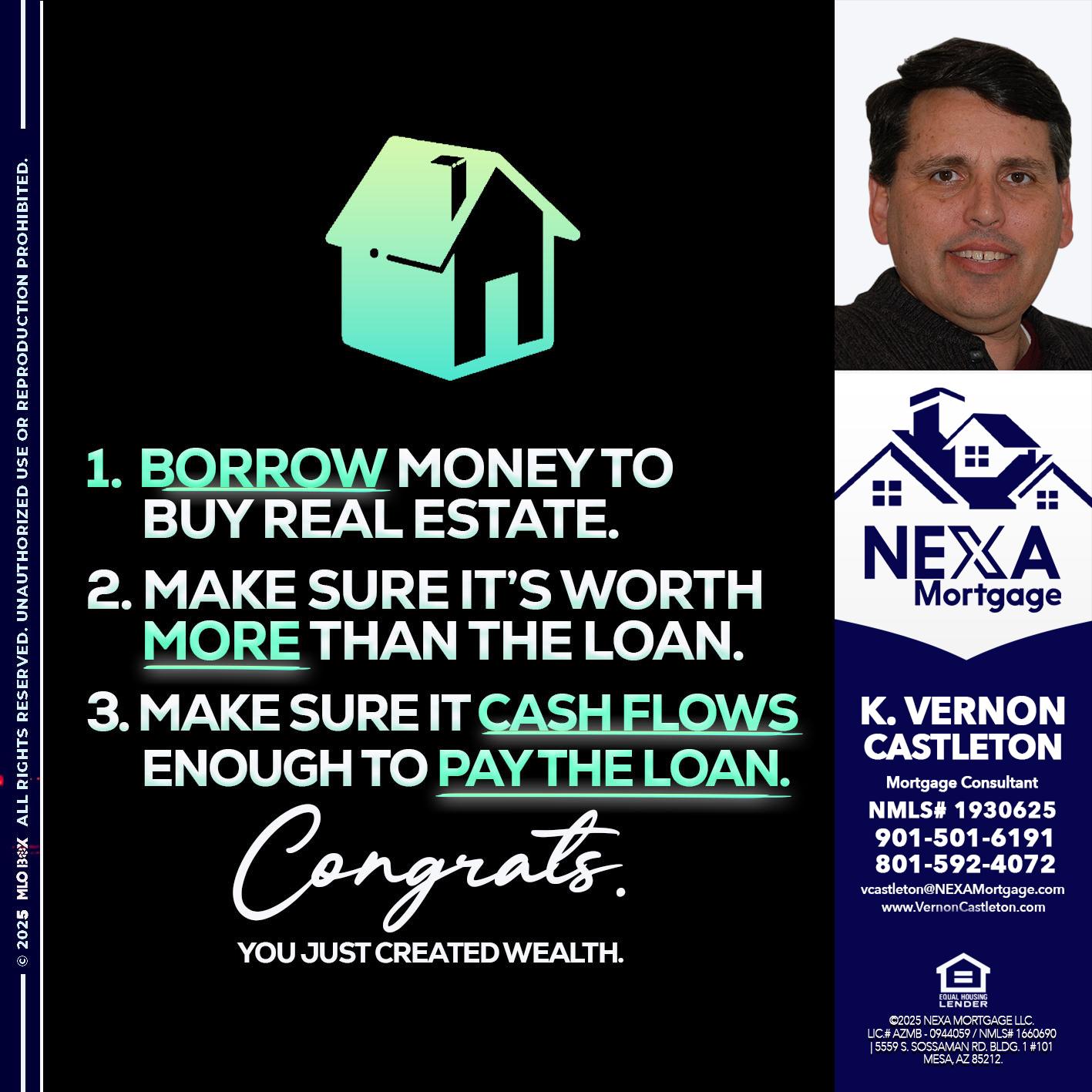 BORROW MONEY - K. Vernon Castleton -Mortgage Consultant