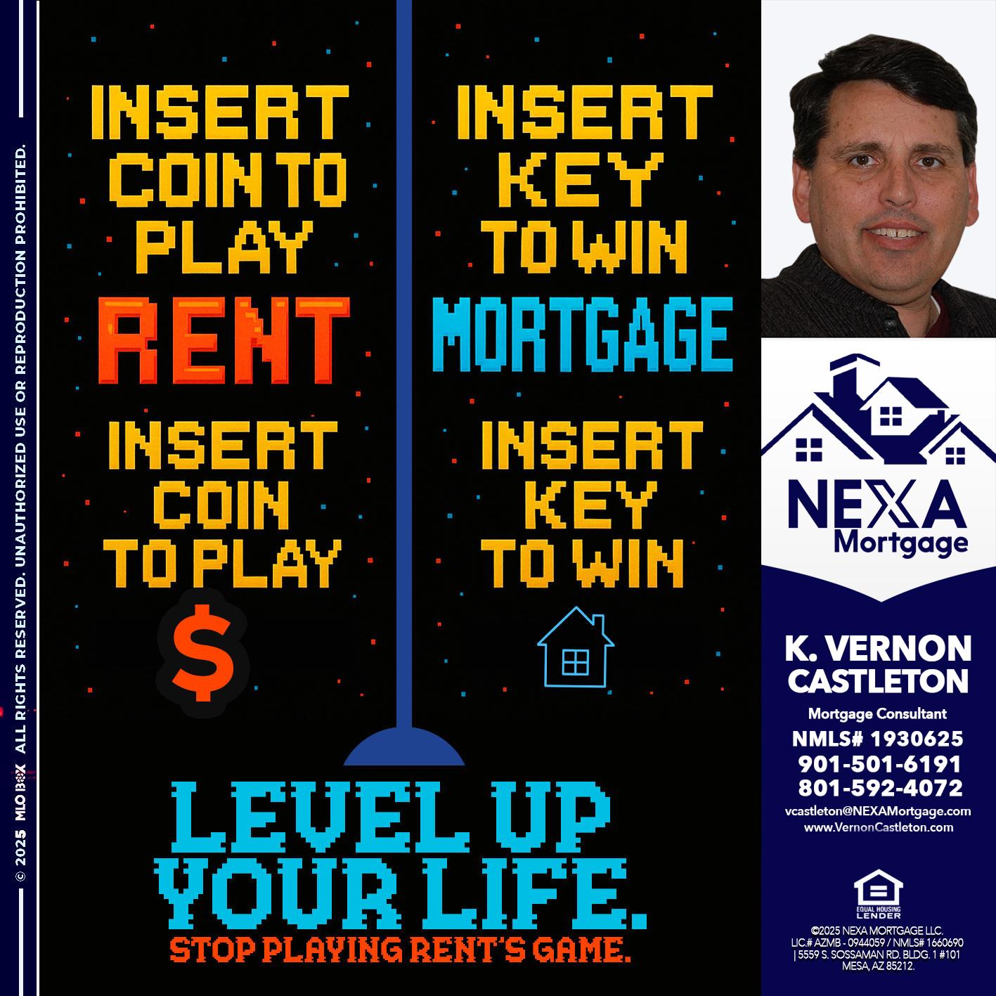 INSERT COIN - K. Vernon Castleton -Mortgage Consultant