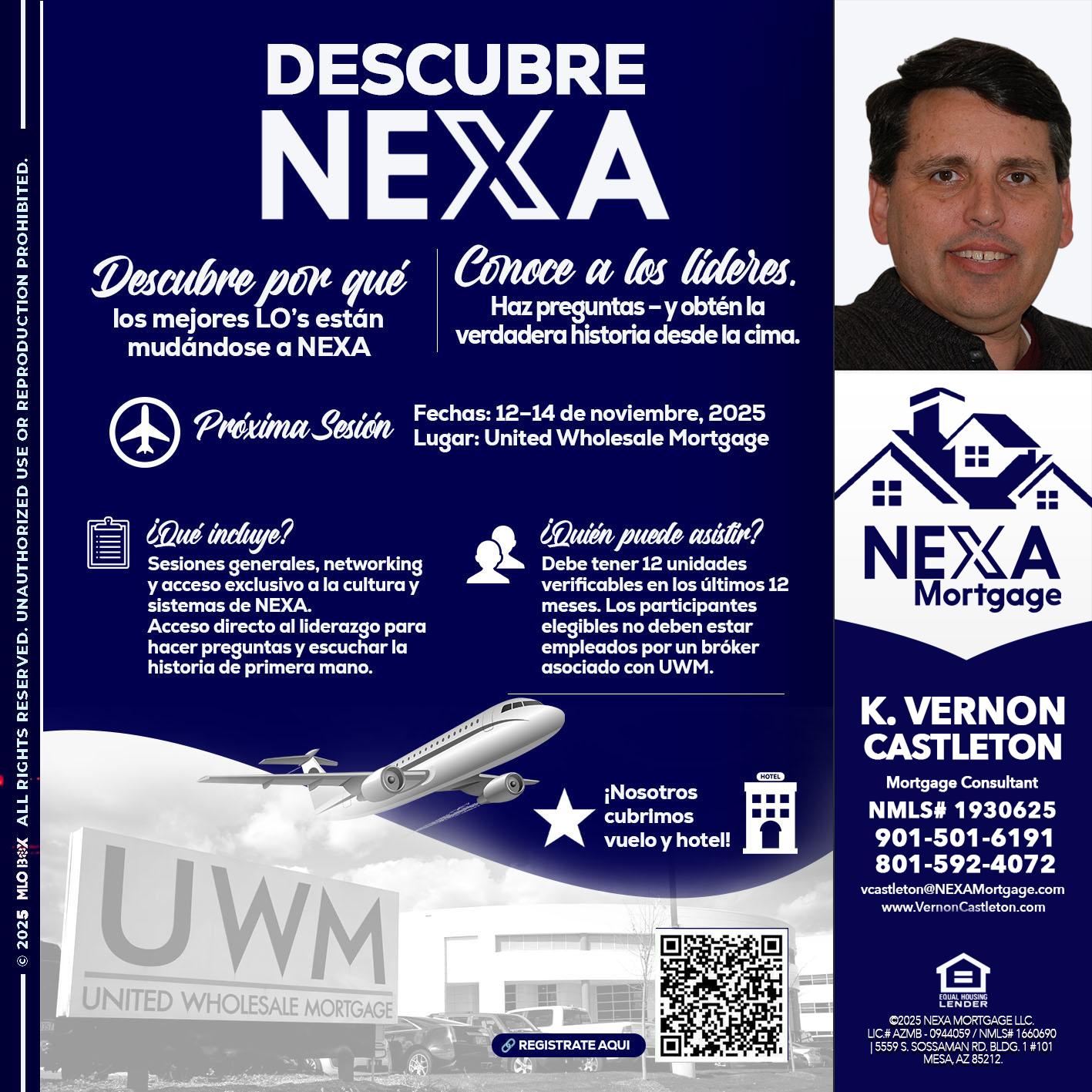 DESCUBRE NEXA - K. Vernon Castleton -Mortgage Consultant