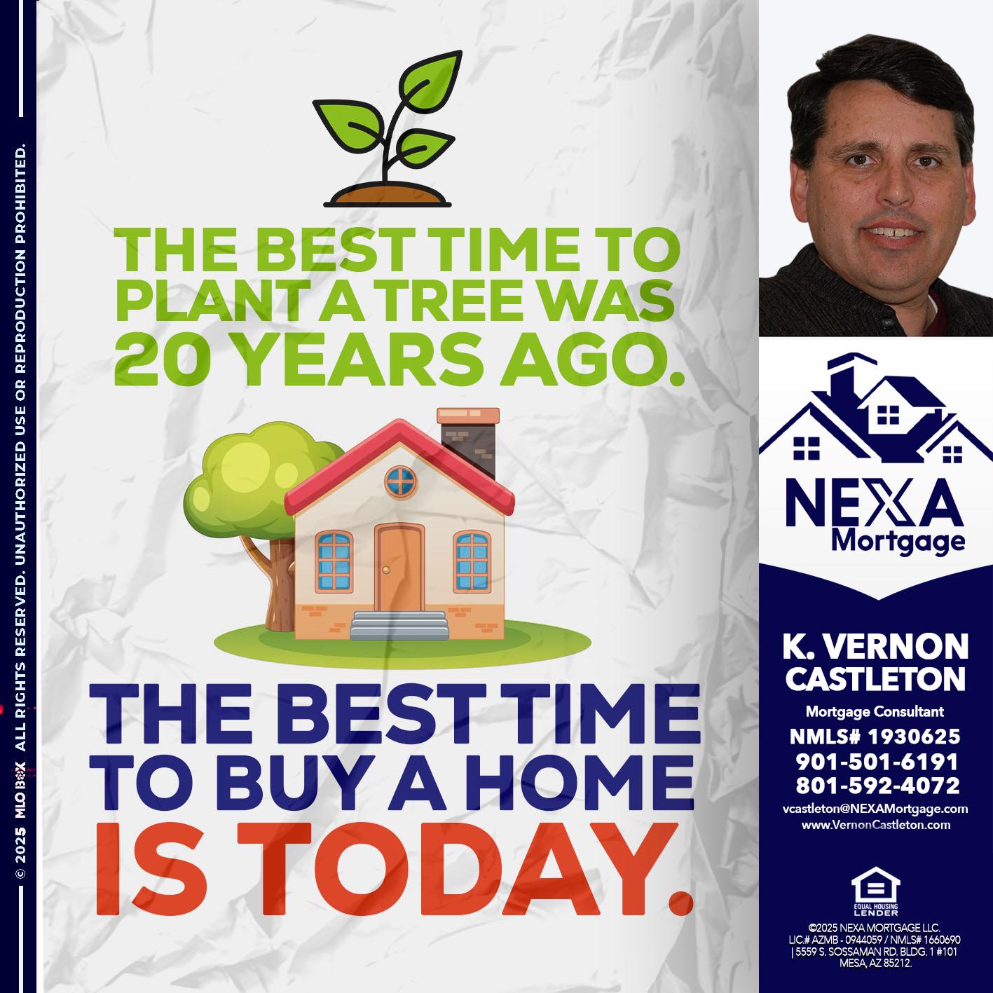 BEST TIME TO - K. Vernon Castleton -Mortgage Consultant