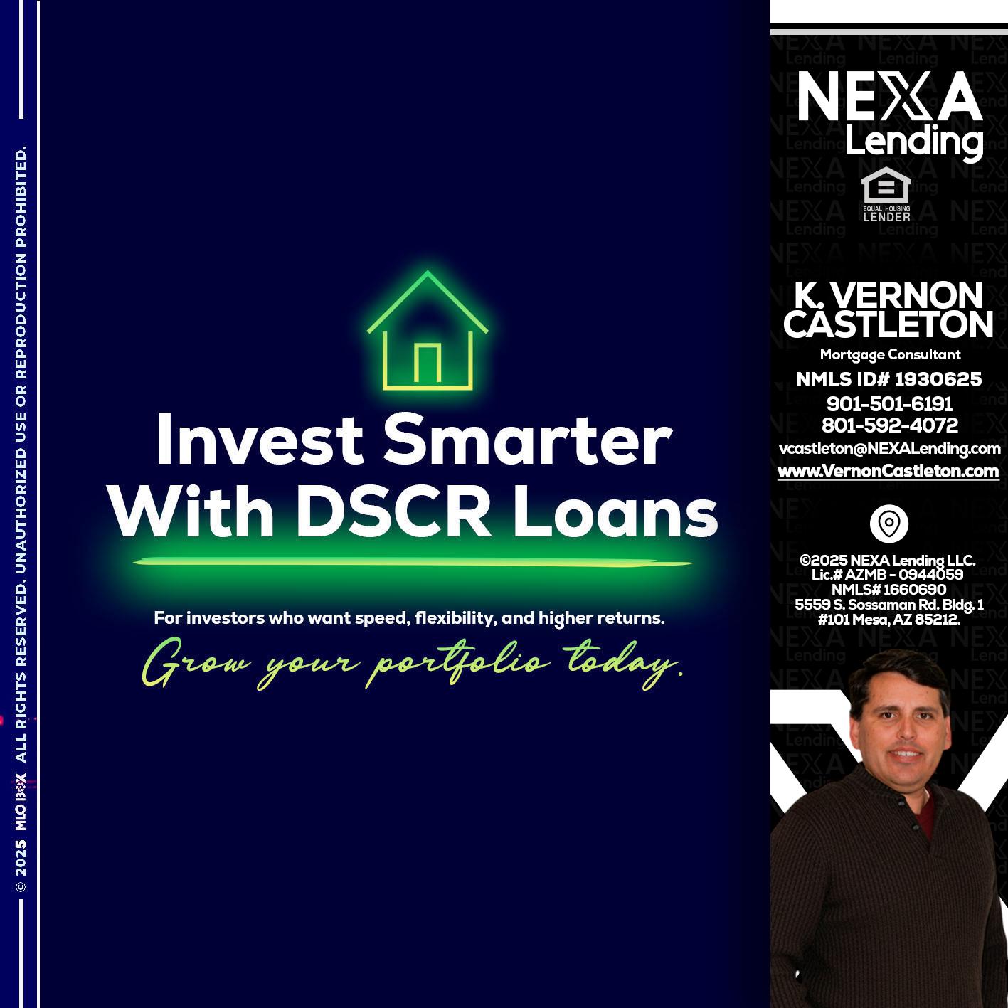 DSCR - K. Vernon Castleton -Mortgage Consultant