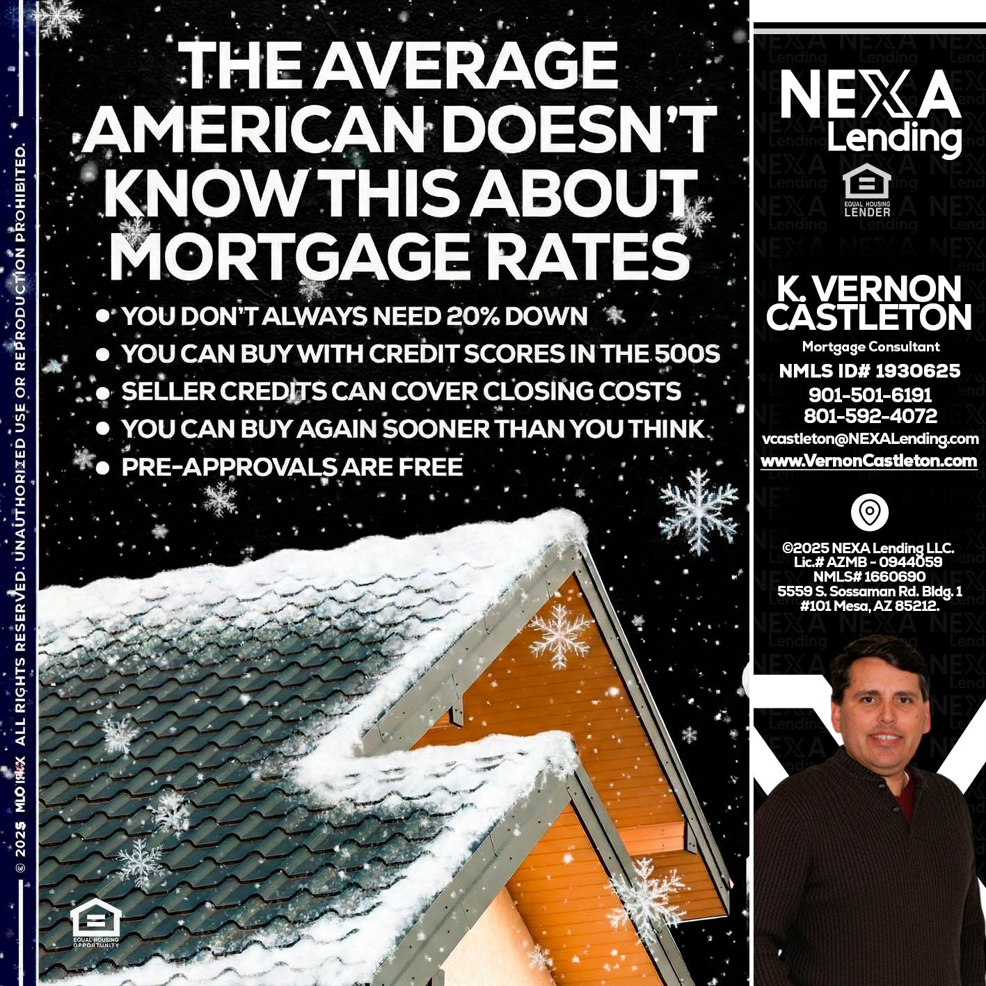THE AVERAGE - K. Vernon Castleton -Mortgage Consultant