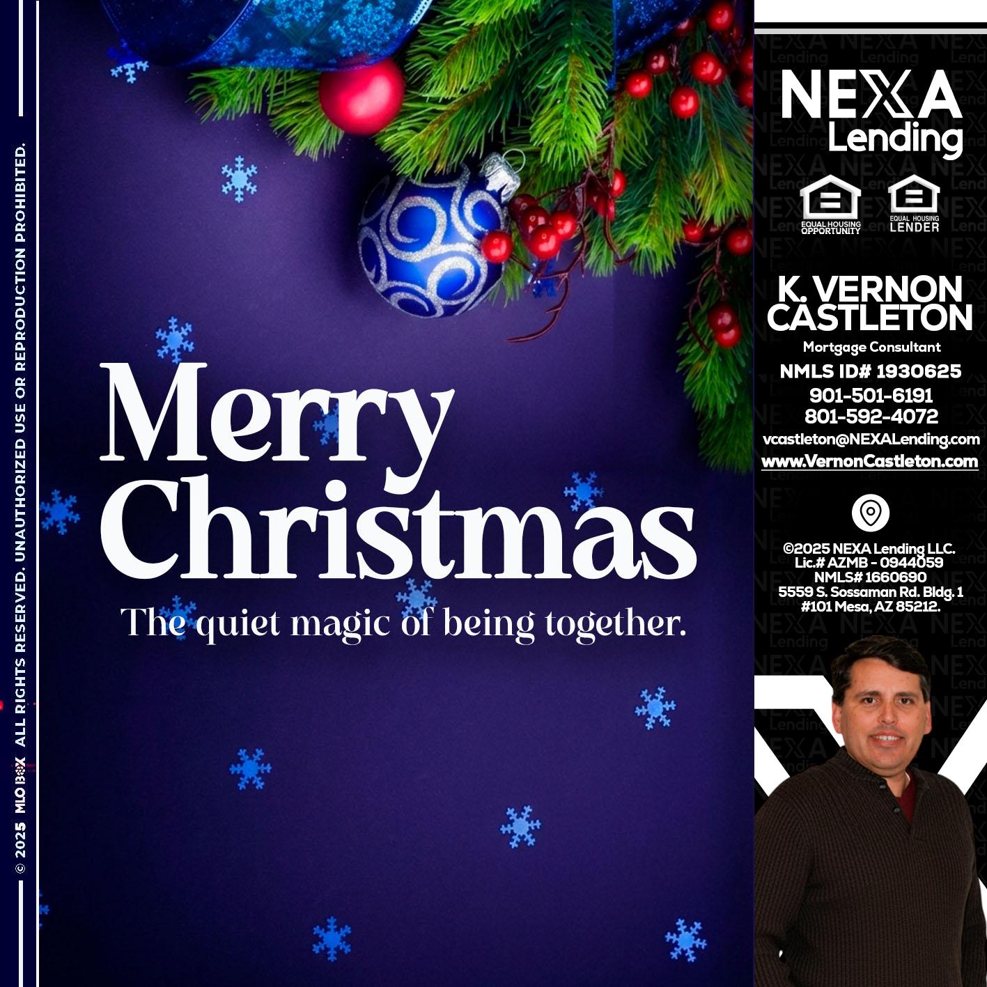 merry christmas - K. Vernon Castleton -Mortgage Consultant