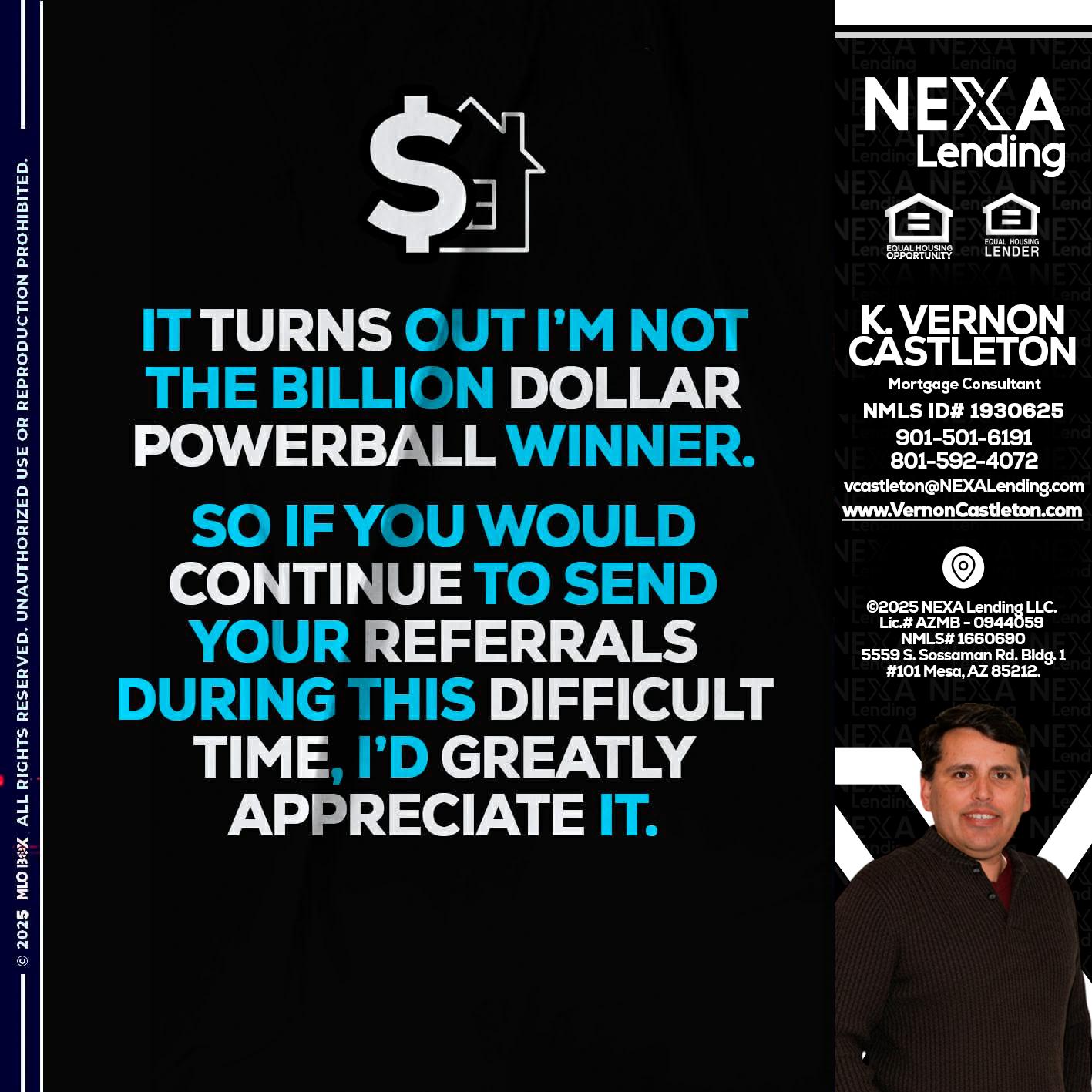 IT TURNS - K. Vernon Castleton -Mortgage Consultant