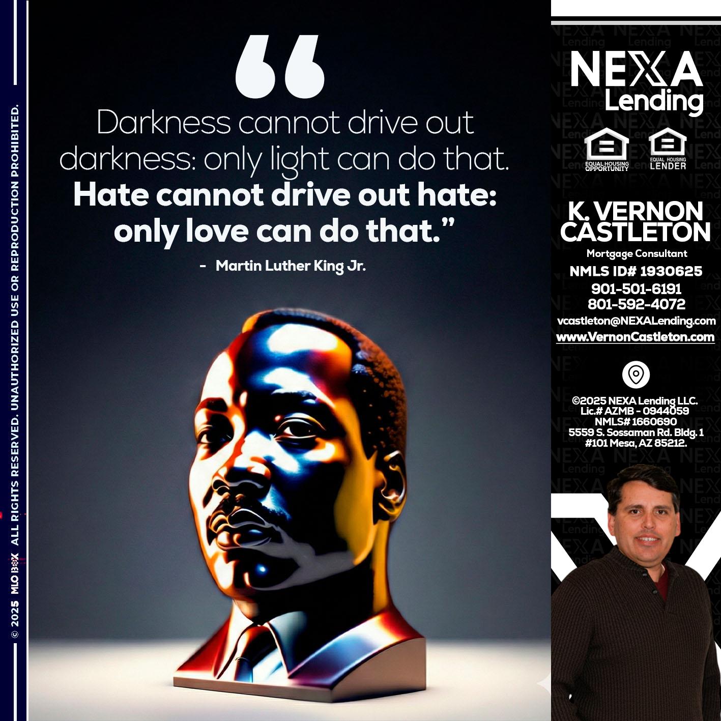 MLK 2026 - K. Vernon Castleton -Mortgage Consultant