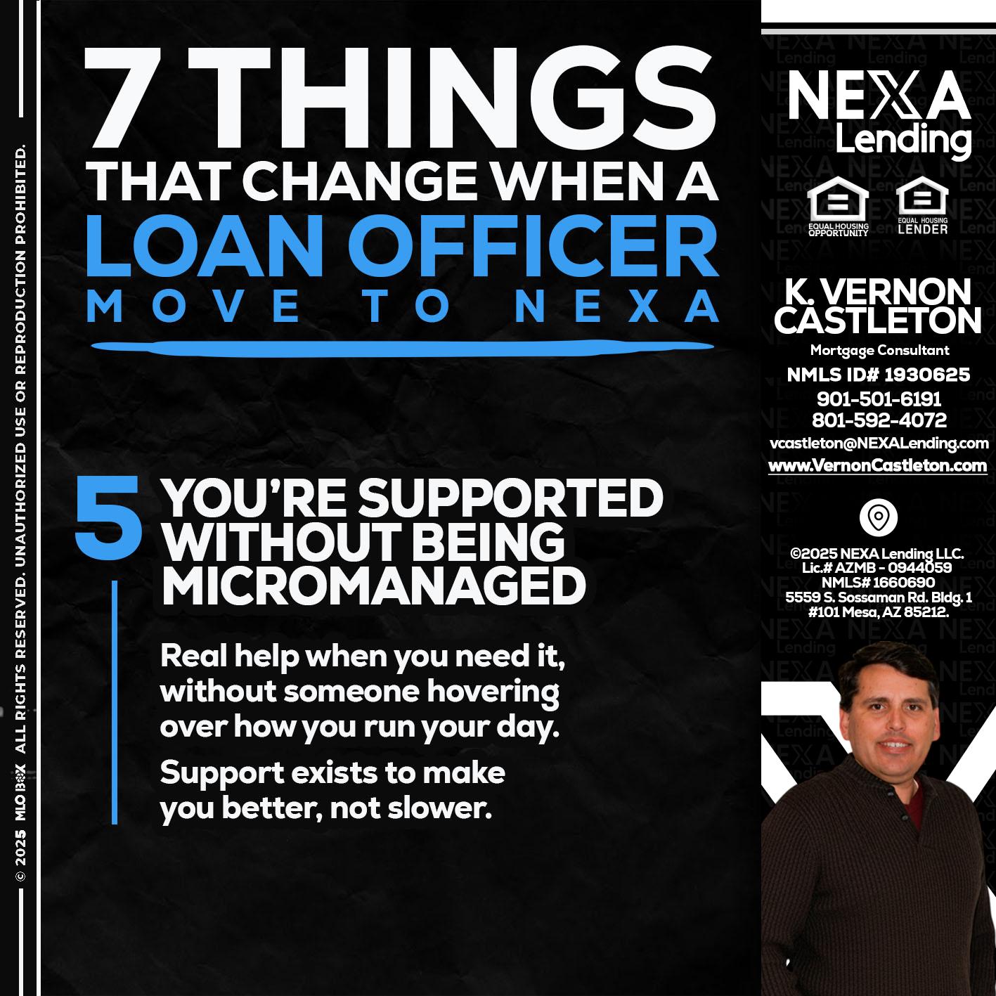 7 THINGS (5) - K. Vernon Castleton -Mortgage Consultant