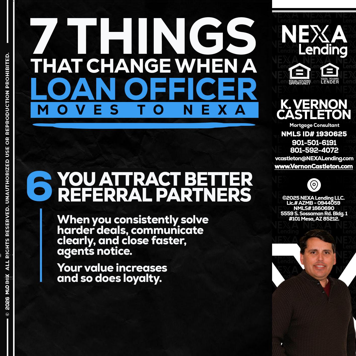 7 THINGS (6) - K. Vernon Castleton -Mortgage Consultant
