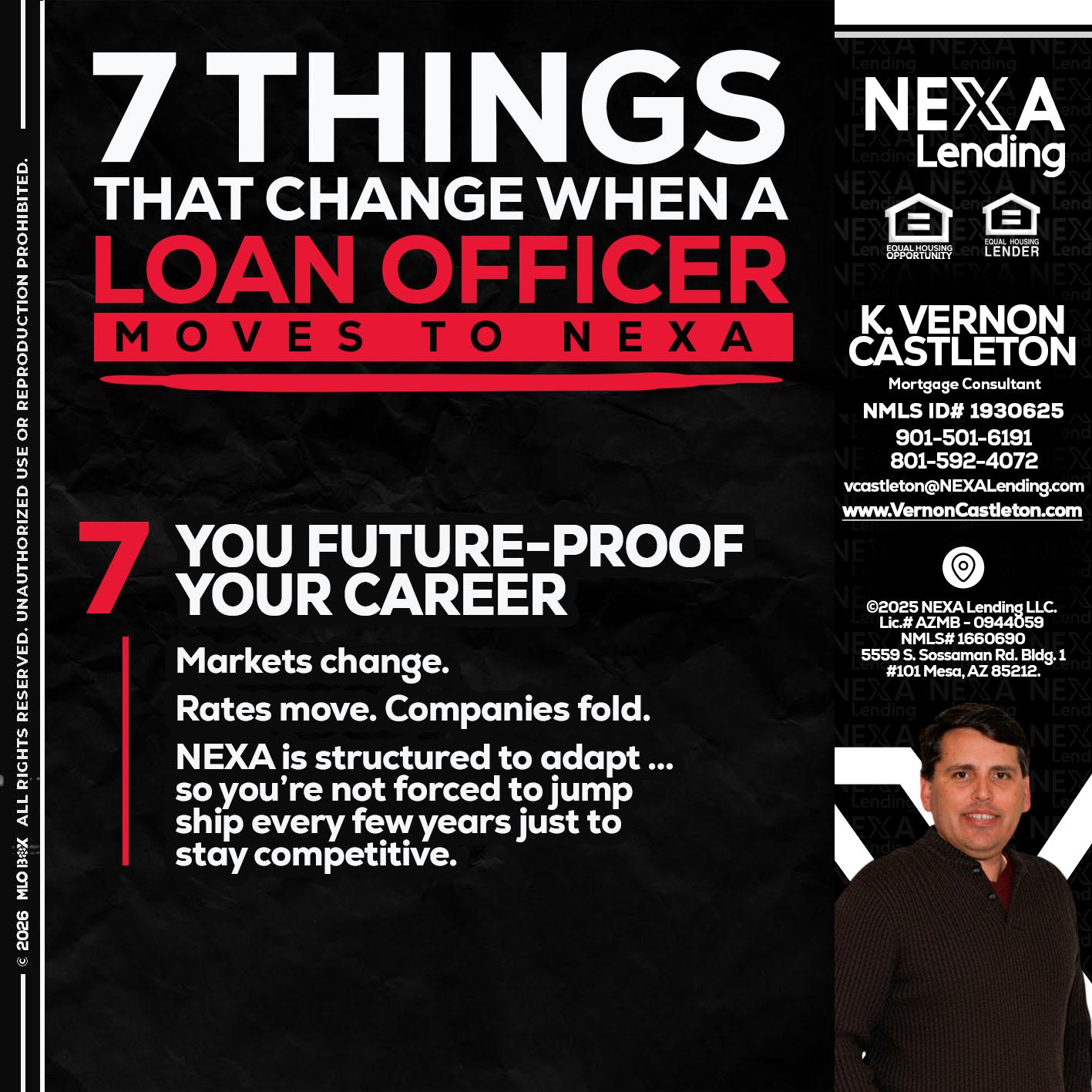 7 THINGS (7) - K. Vernon Castleton -Mortgage Consultant