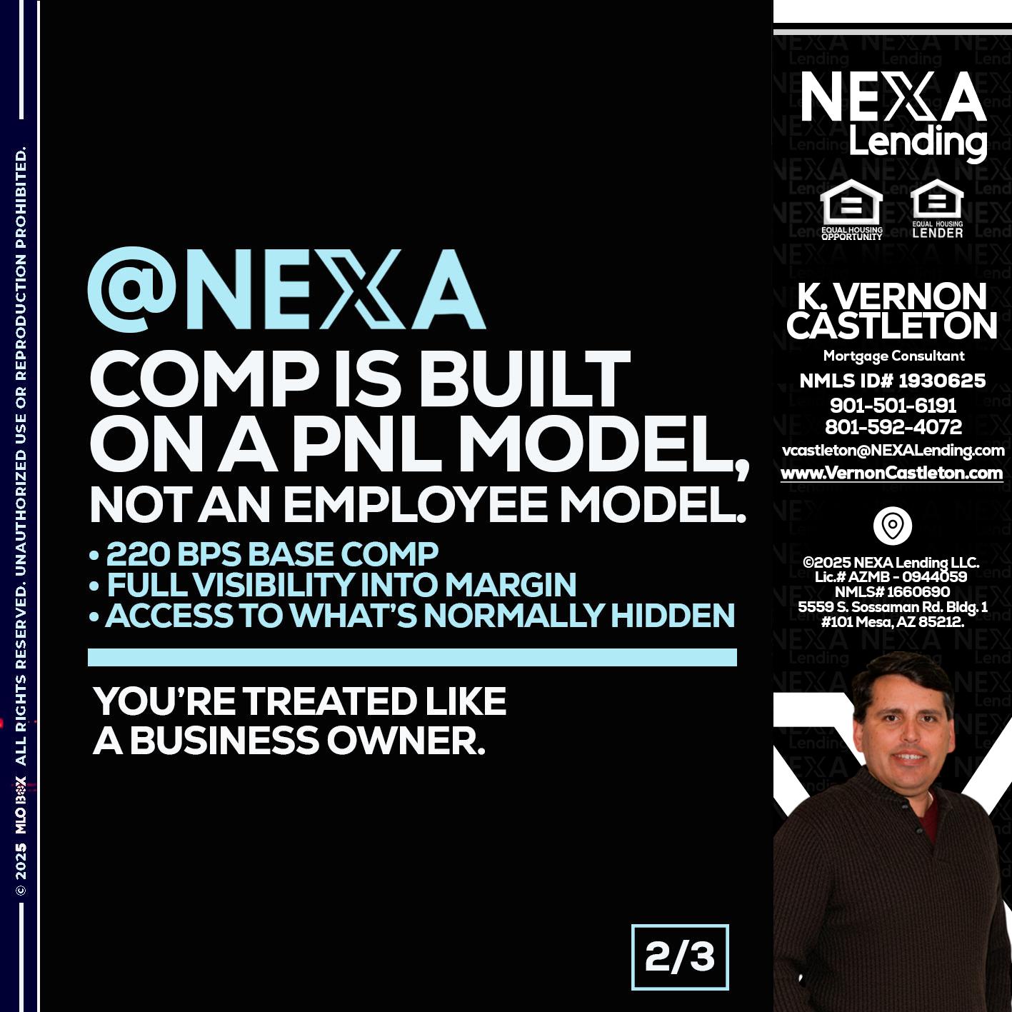 2 OF 3 - K. Vernon Castleton -Mortgage Consultant