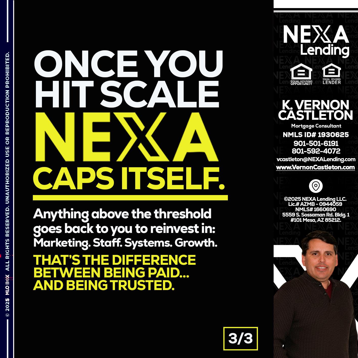 3 OF 3 - K. Vernon Castleton -Mortgage Consultant