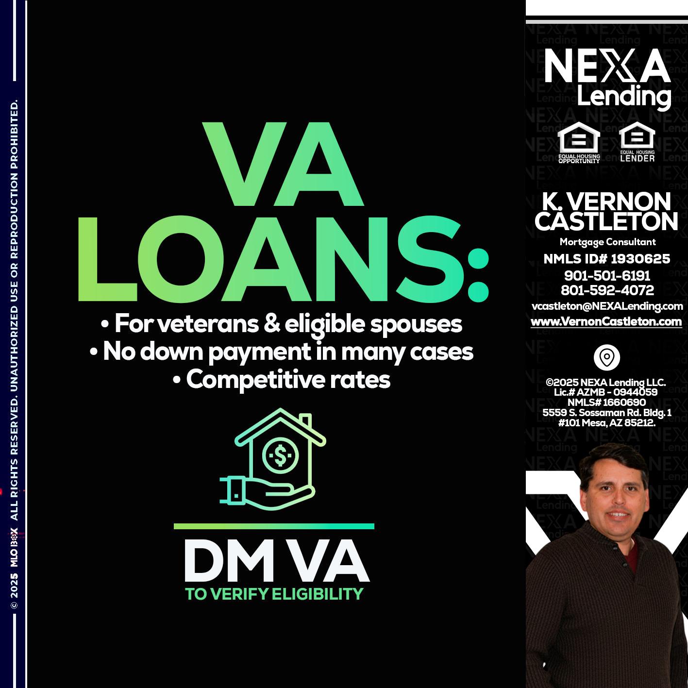 VA LOANS - K. Vernon Castleton -Mortgage Consultant