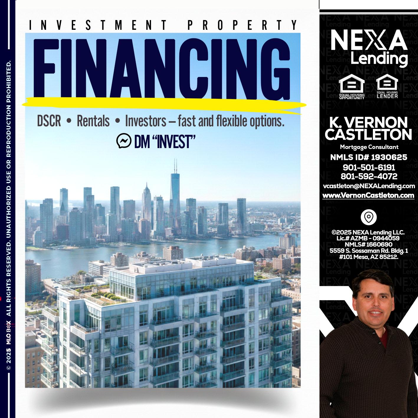 FINANCING - K. Vernon Castleton -Mortgage Consultant