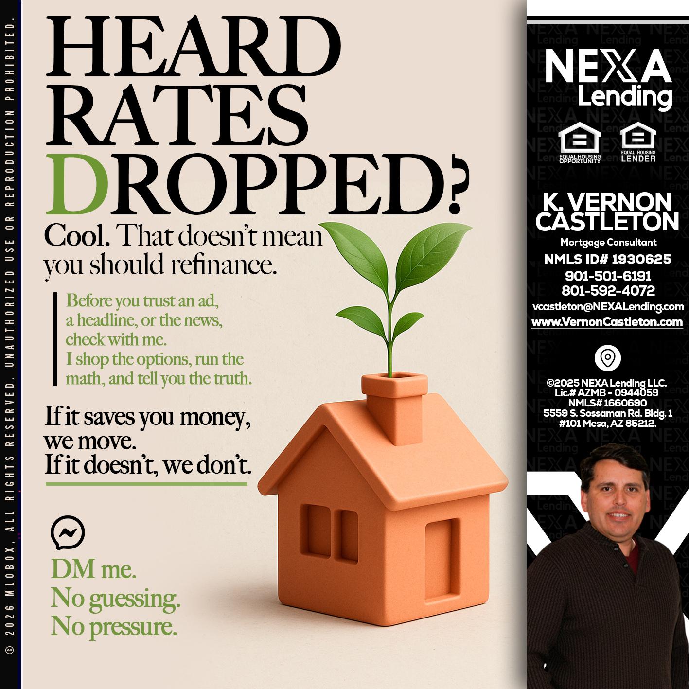 HEARD RATES - K. Vernon Castleton -Mortgage Consultant