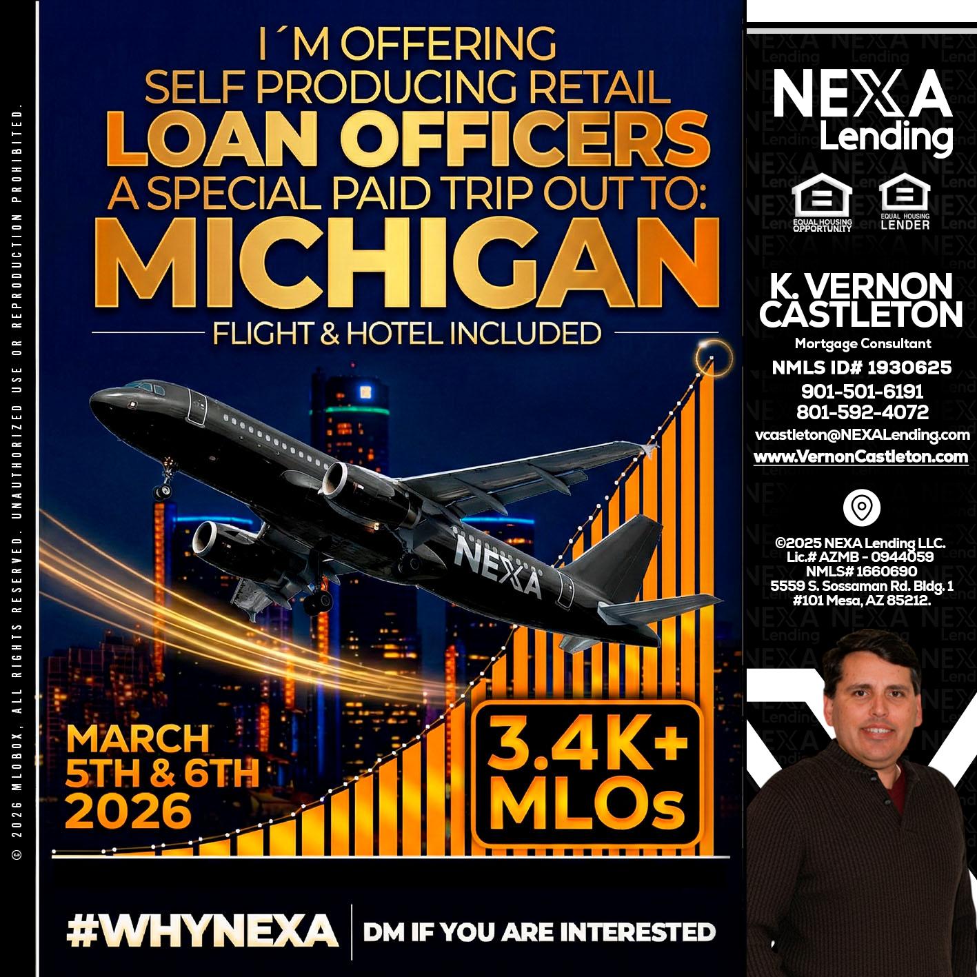 MICHIGAN - K. Vernon Castleton -Mortgage Consultant