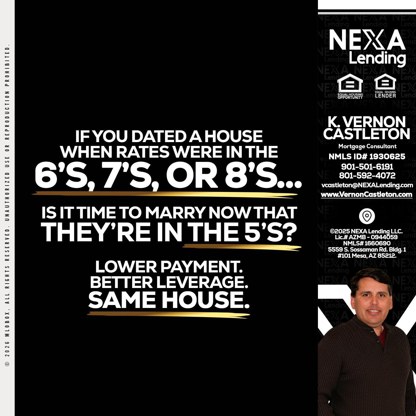 if you dated a house - K. Vernon Castleton -Mortgage Consultant