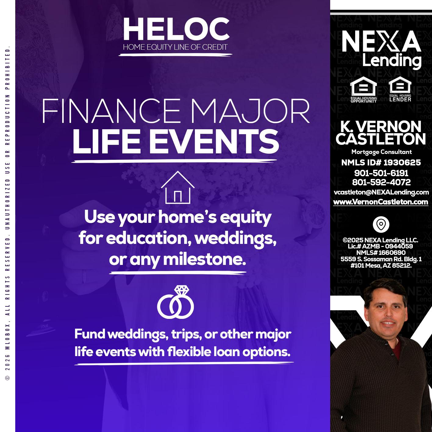 HELOC - K. Vernon Castleton -Mortgage Consultant