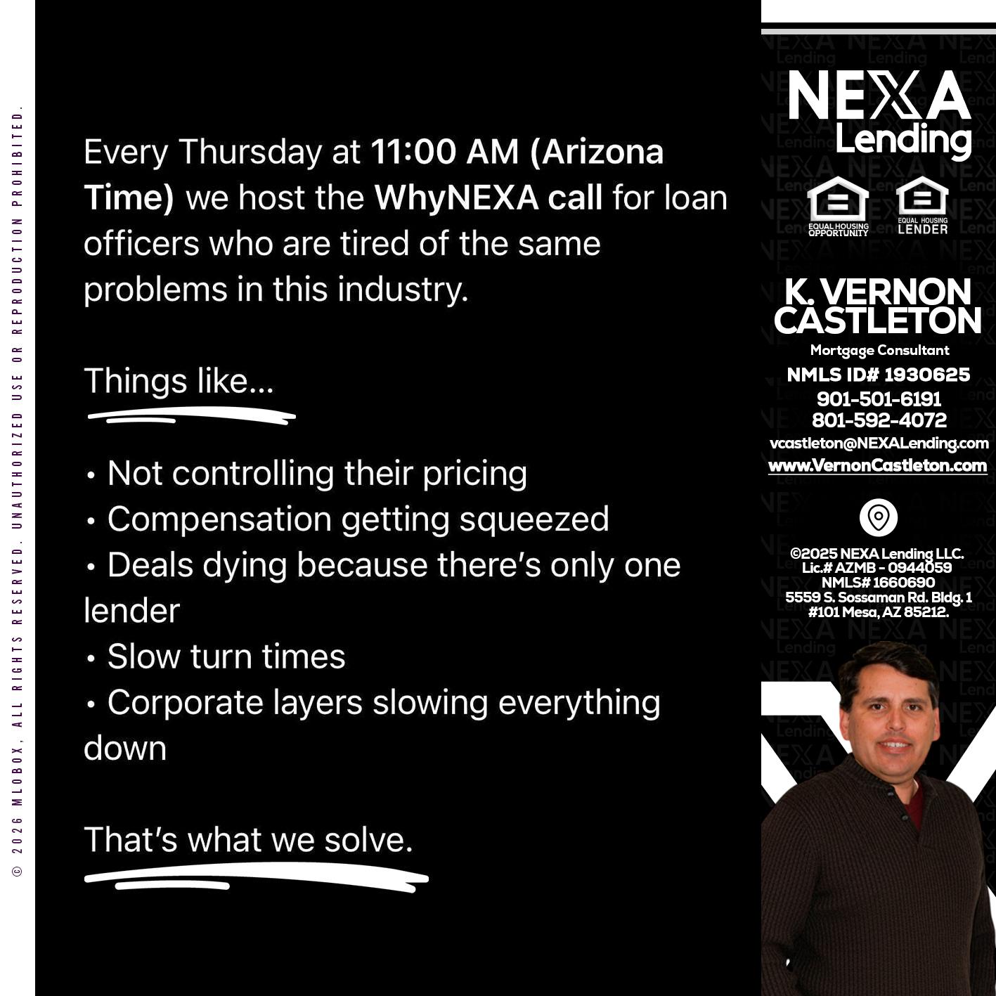 WHY NEXA - K. Vernon Castleton -Mortgage Consultant