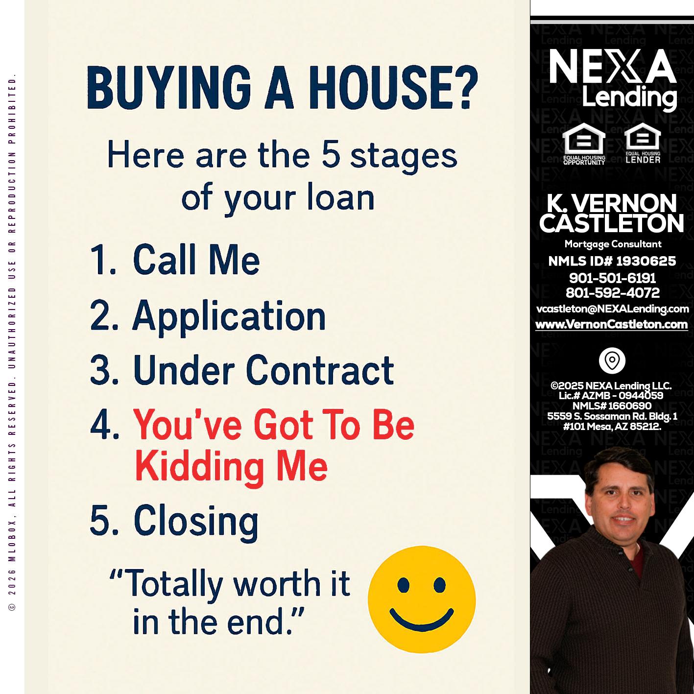 BUYING A HOUSE - K. Vernon Castleton -Mortgage Consultant