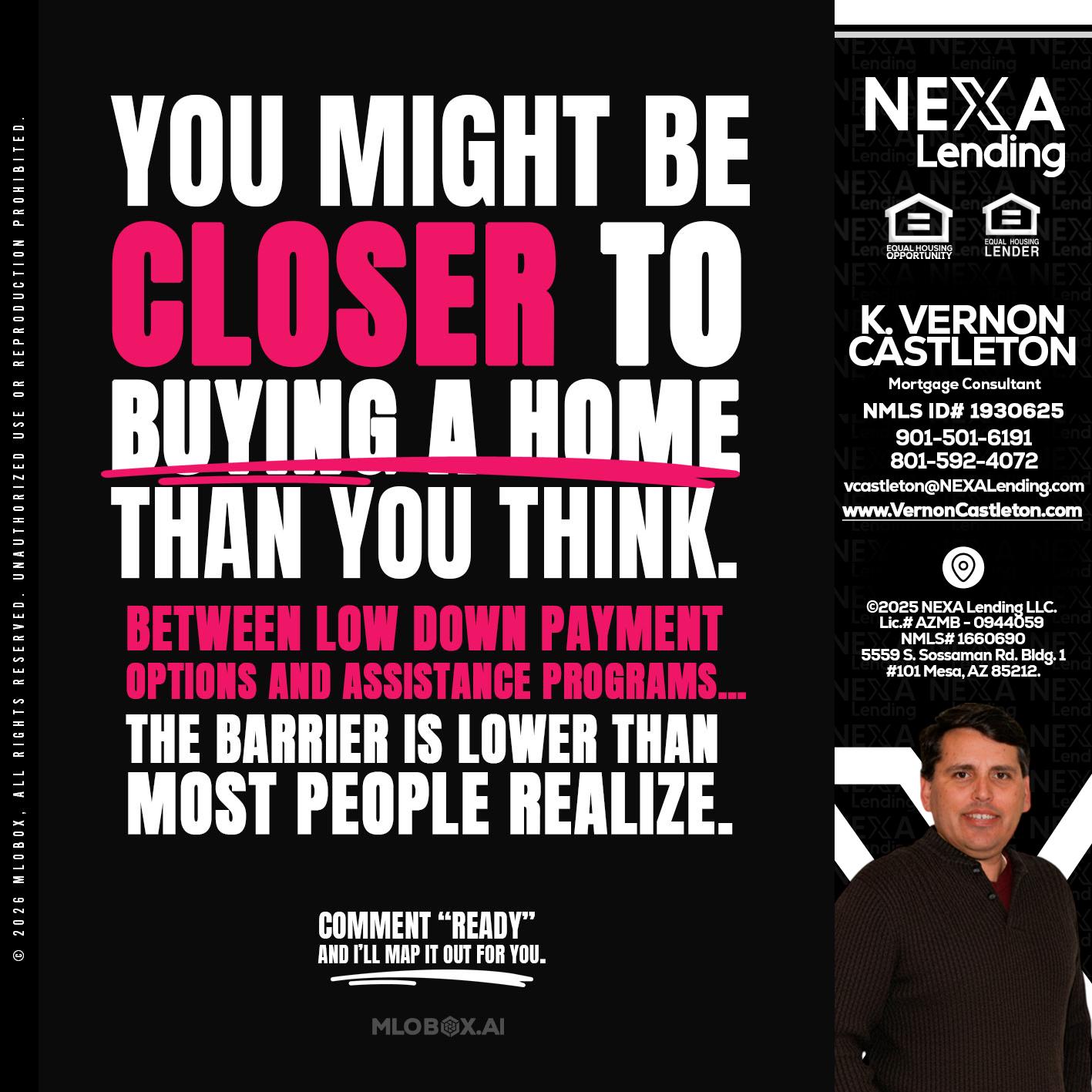 YOU MIGHT BE - K. Vernon Castleton -Mortgage Consultant