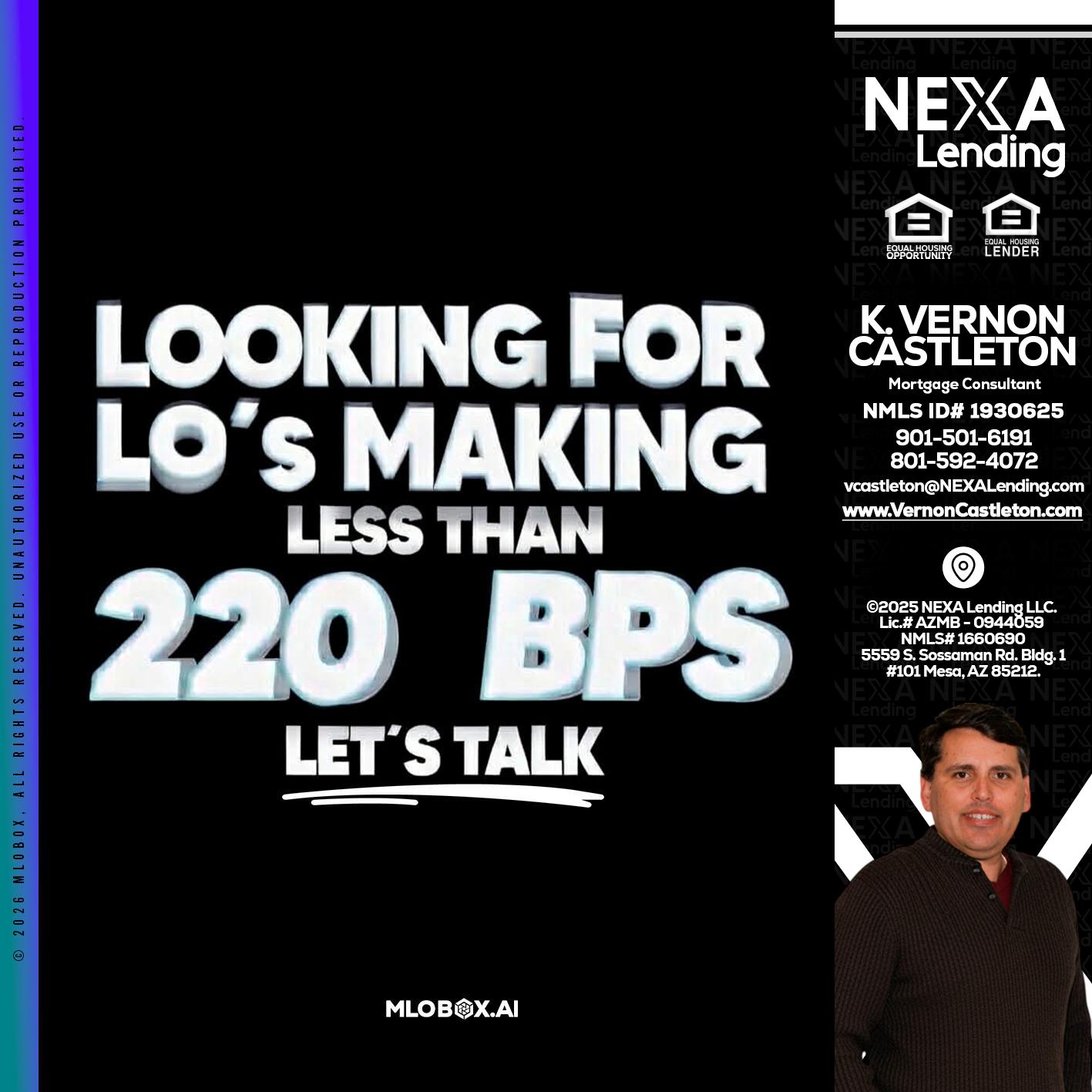 LOOKING FOR - K. Vernon Castleton -Mortgage Consultant