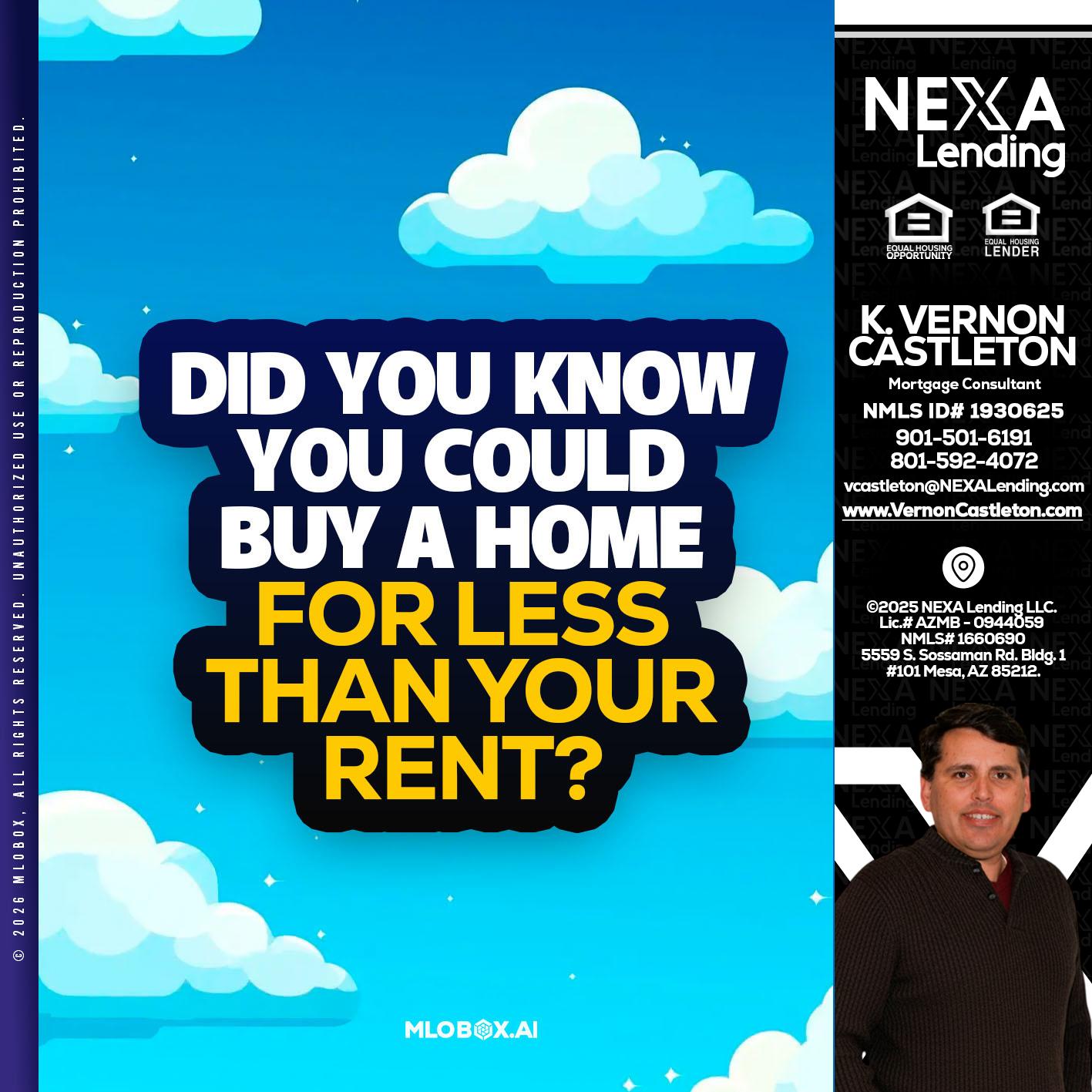 DID YOU KNOW - K. Vernon Castleton -Mortgage Consultant