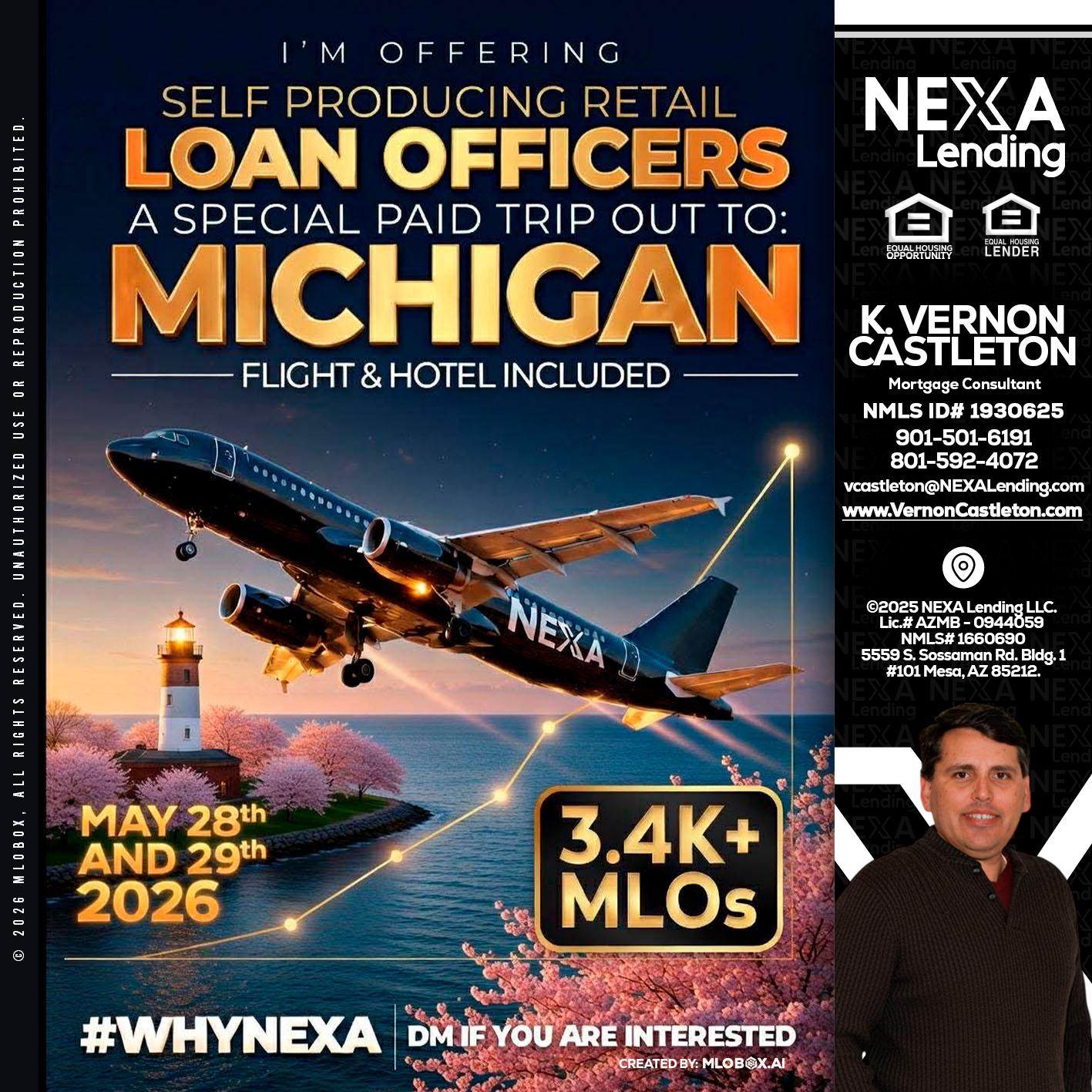 MICHIGAN TRIP - K. Vernon Castleton -Mortgage Consultant