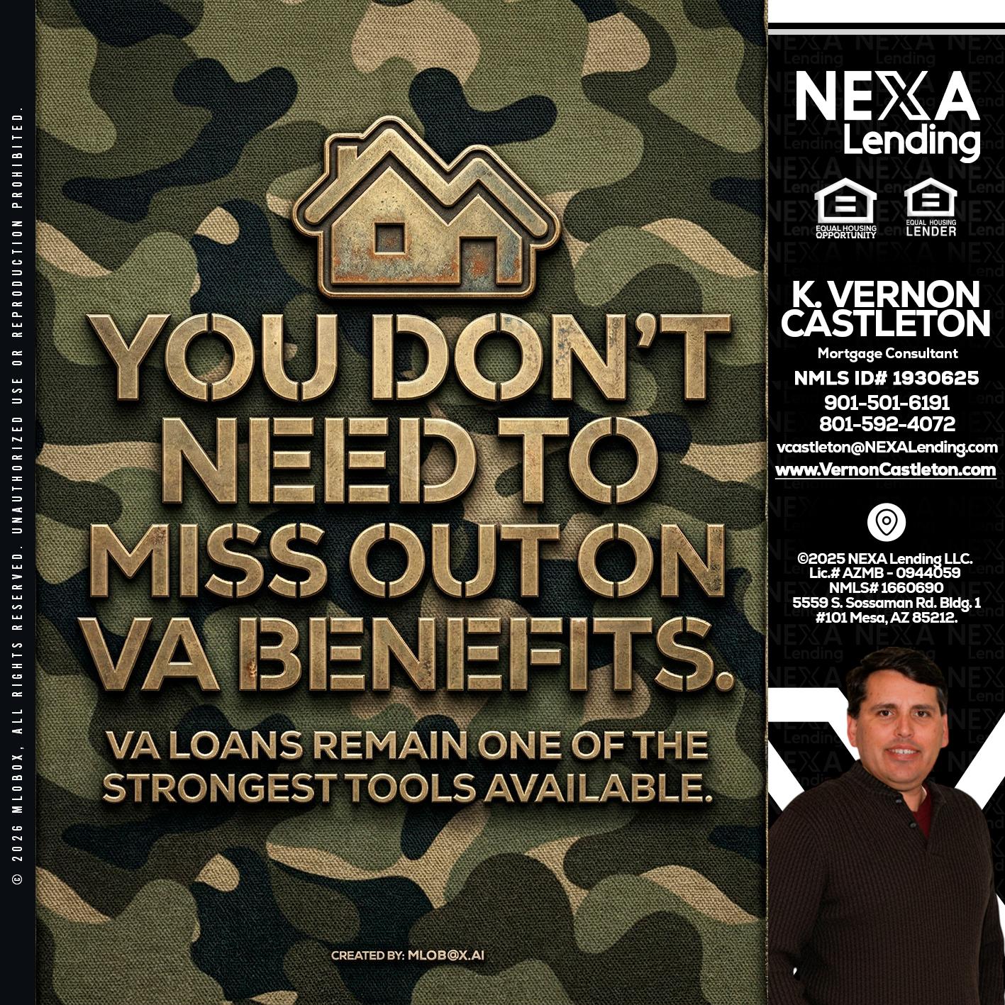 you don't need - K. Vernon Castleton -Mortgage Consultant