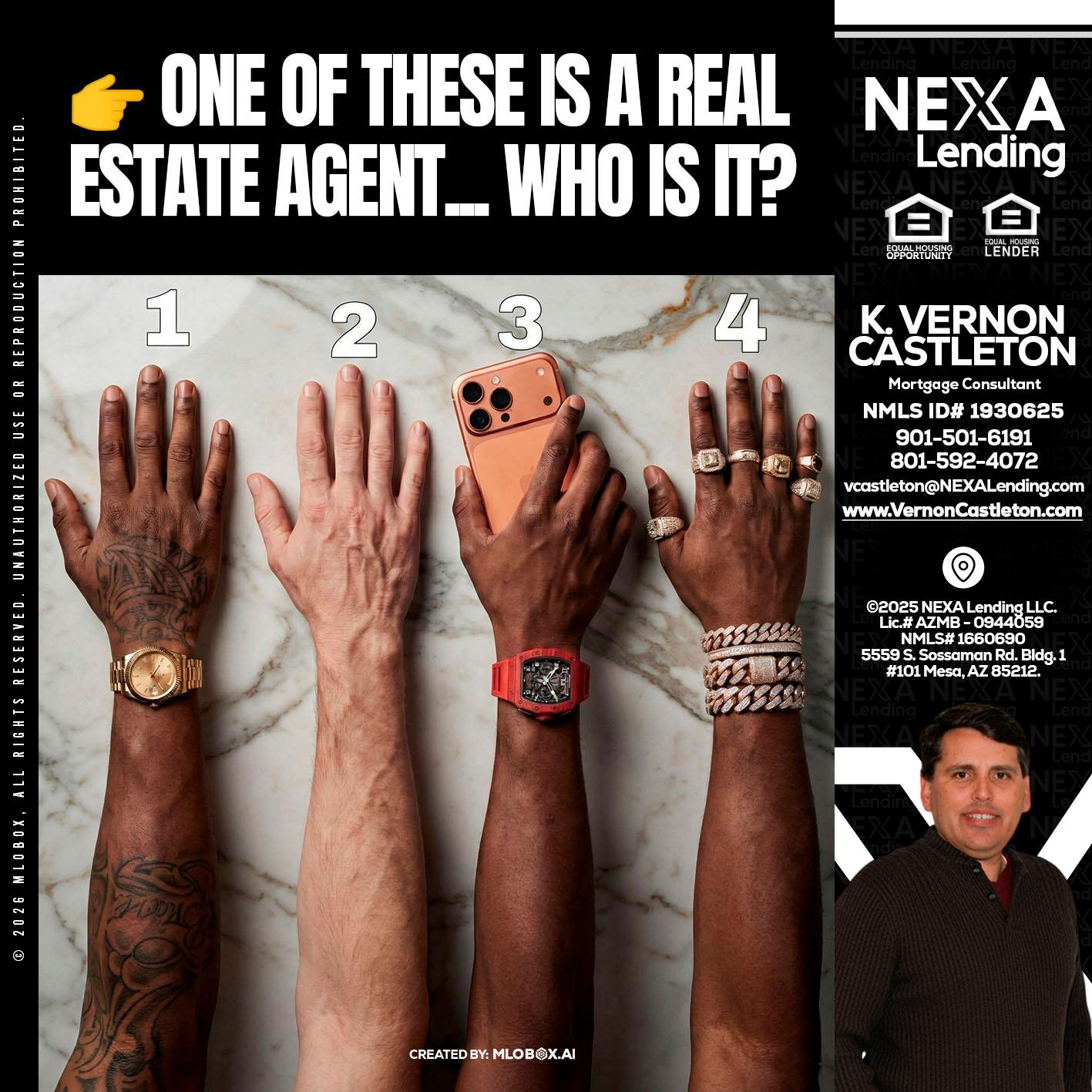 ONE OF THESE - K. Vernon Castleton -Mortgage Consultant