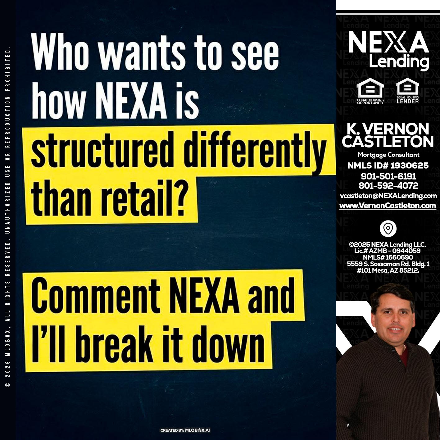 who want to see - K. Vernon Castleton -Mortgage Consultant