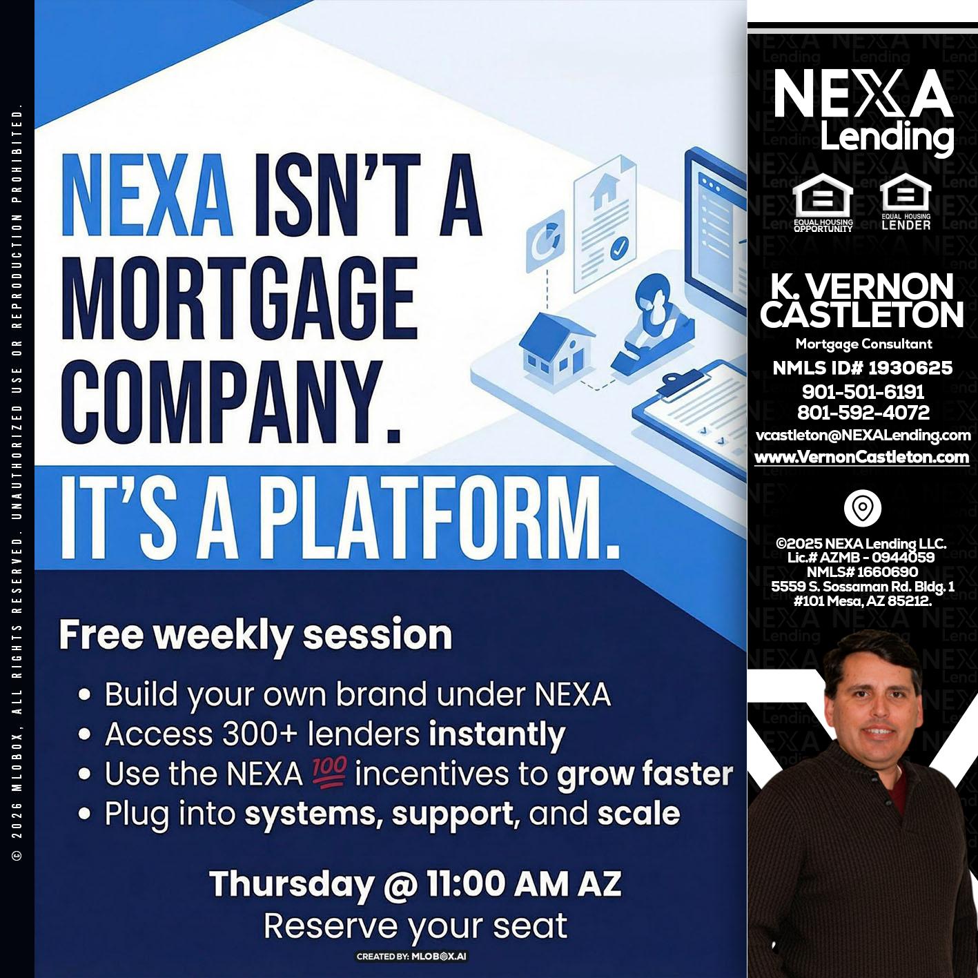 NEXA ISNT - K. Vernon Castleton -Mortgage Consultant