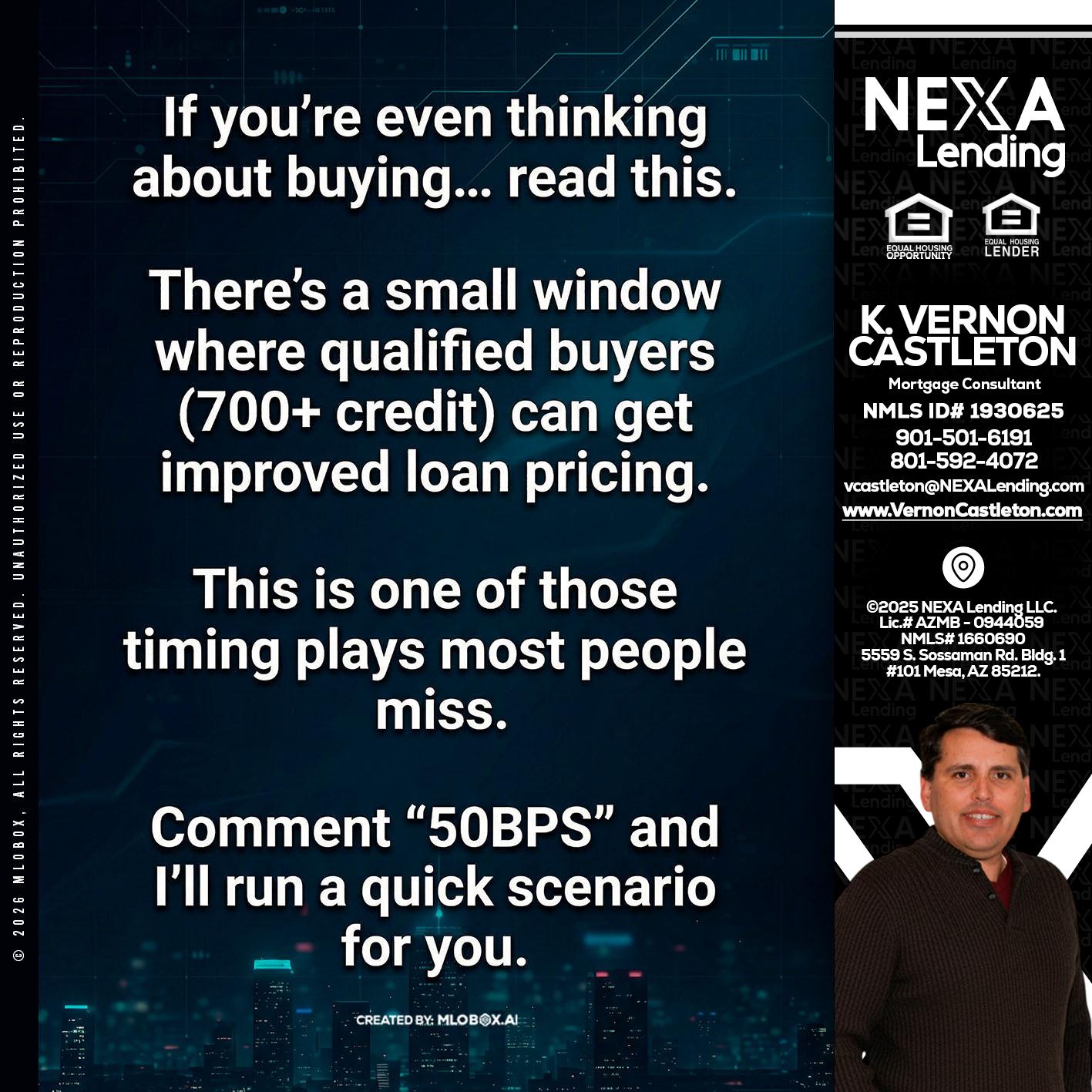 IF YOU EVER - K. Vernon Castleton -Mortgage Consultant