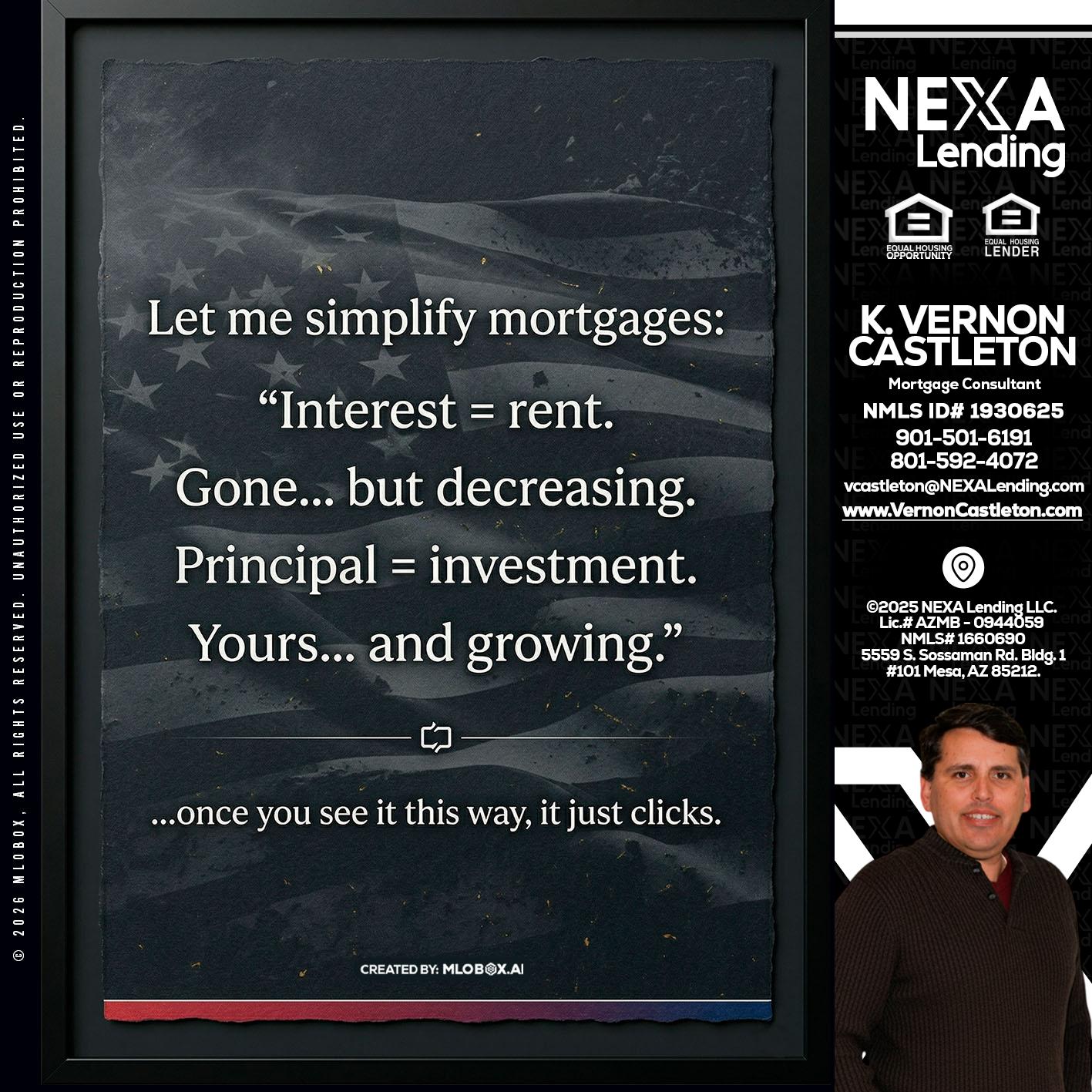 LET ME SIMPLIFY - K. Vernon Castleton -Mortgage Consultant
