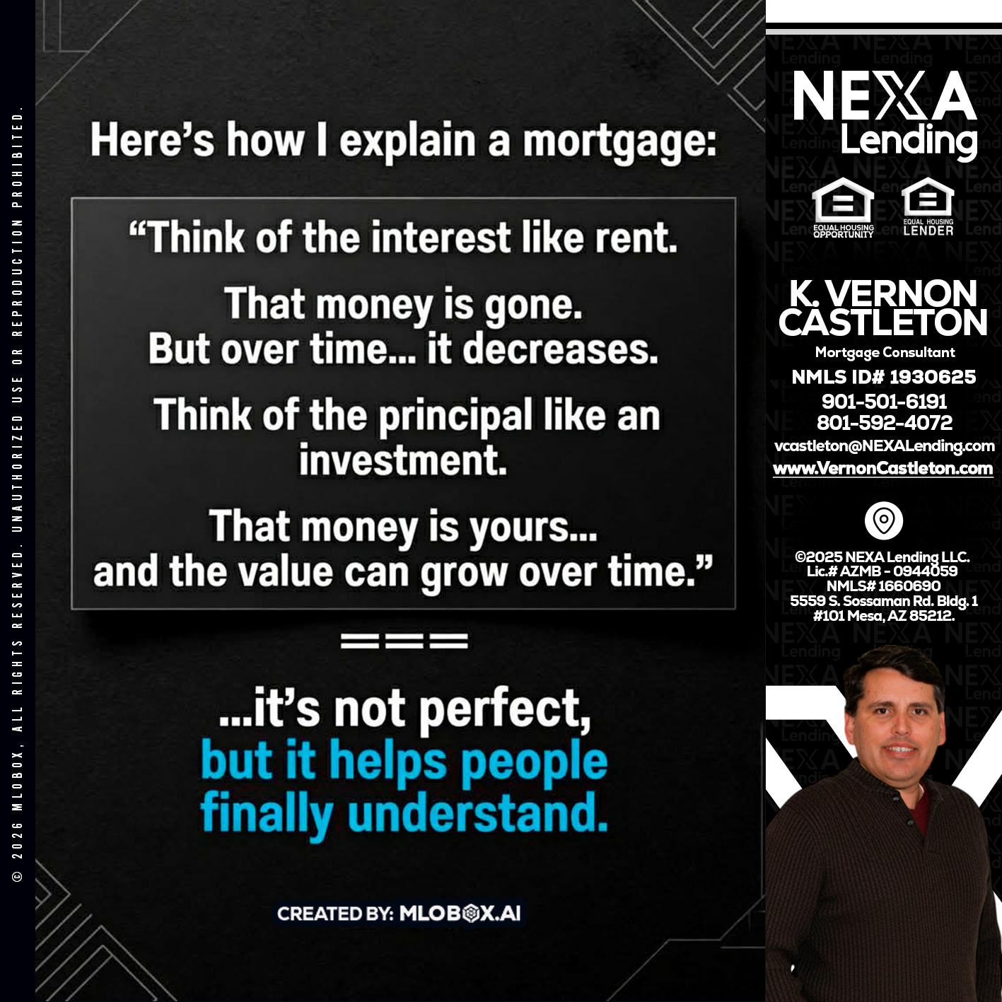 HERES NOW - K. Vernon Castleton -Mortgage Consultant