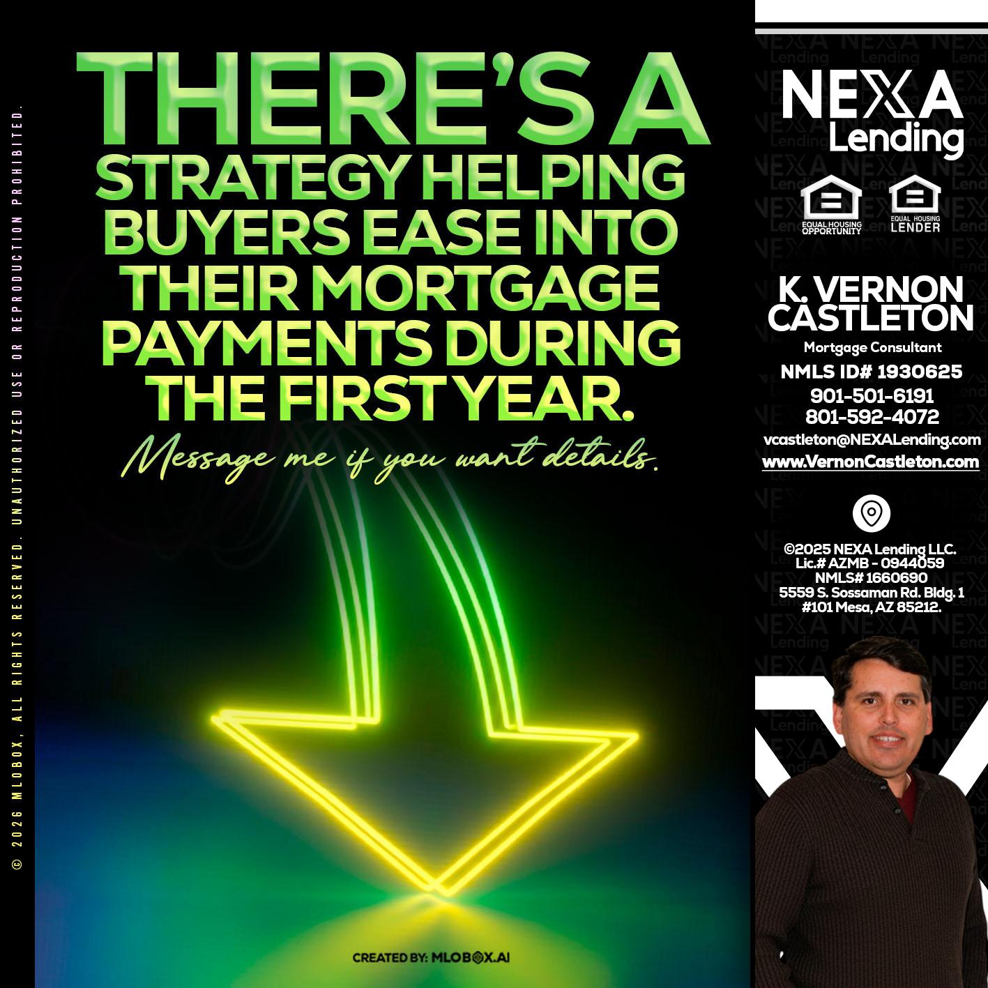 THERES A STATEGY - K. Vernon Castleton -Mortgage Consultant