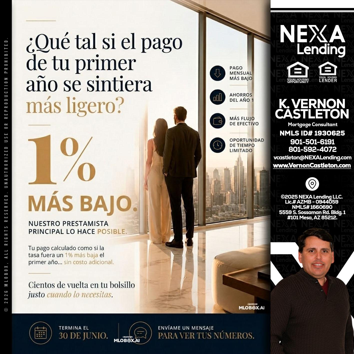 que tal si - K. Vernon Castleton -Mortgage Consultant