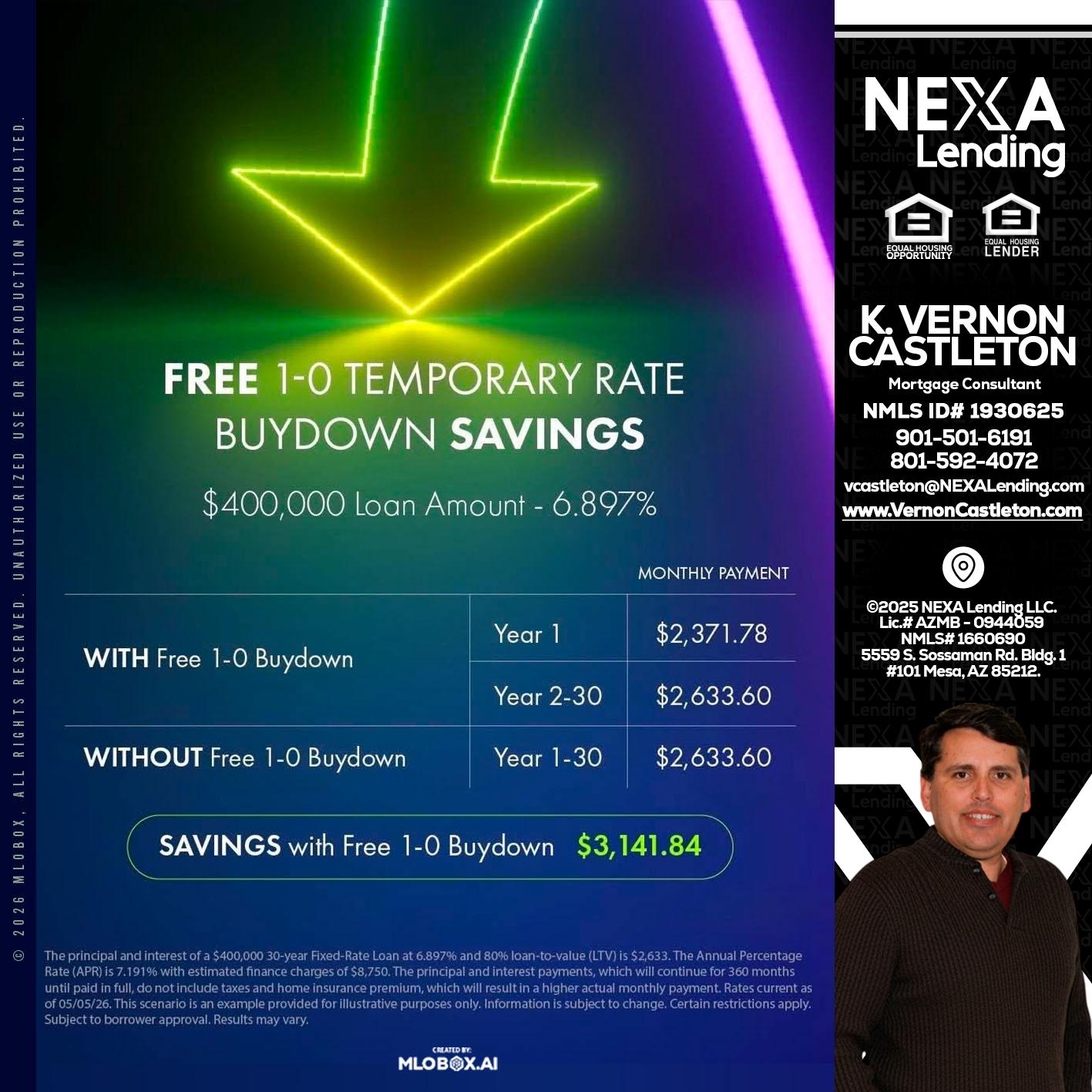 BUYDOWN - K. Vernon Castleton -Mortgage Consultant