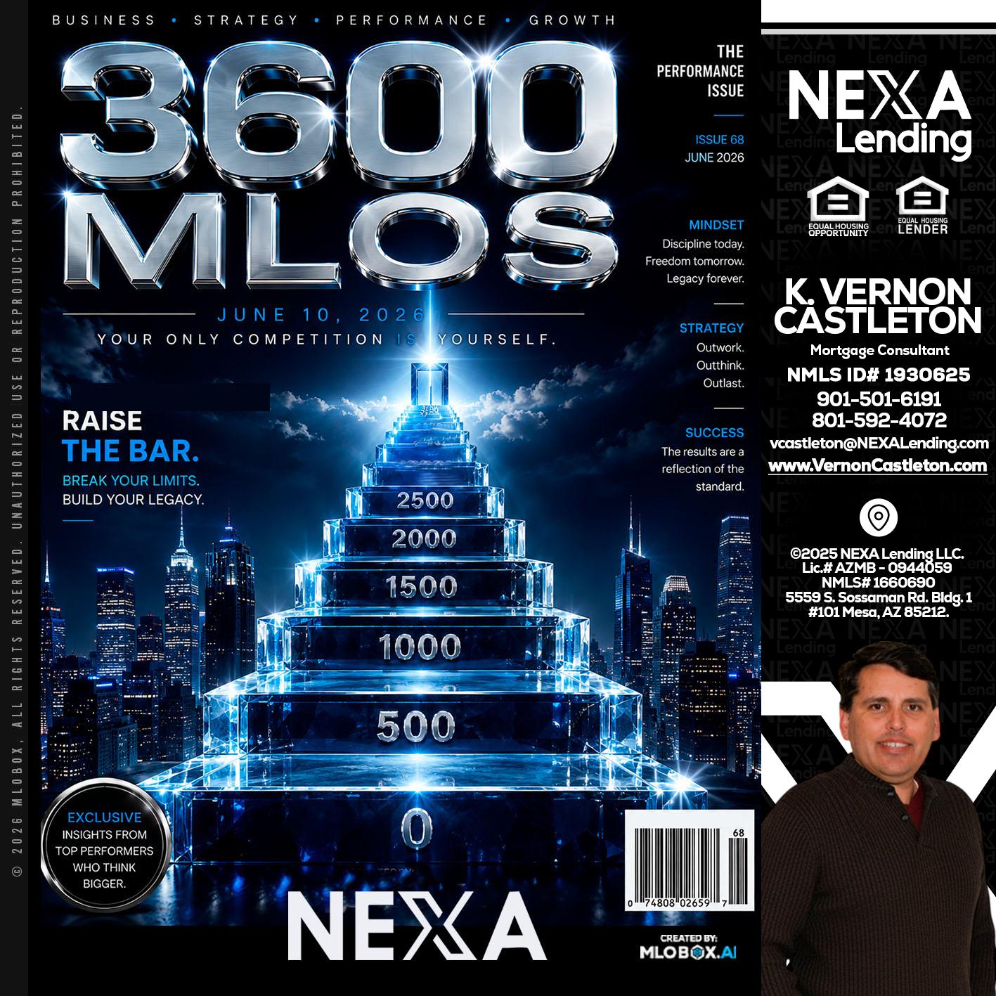 3600 MLOs - K. Vernon Castleton -Mortgage Consultant