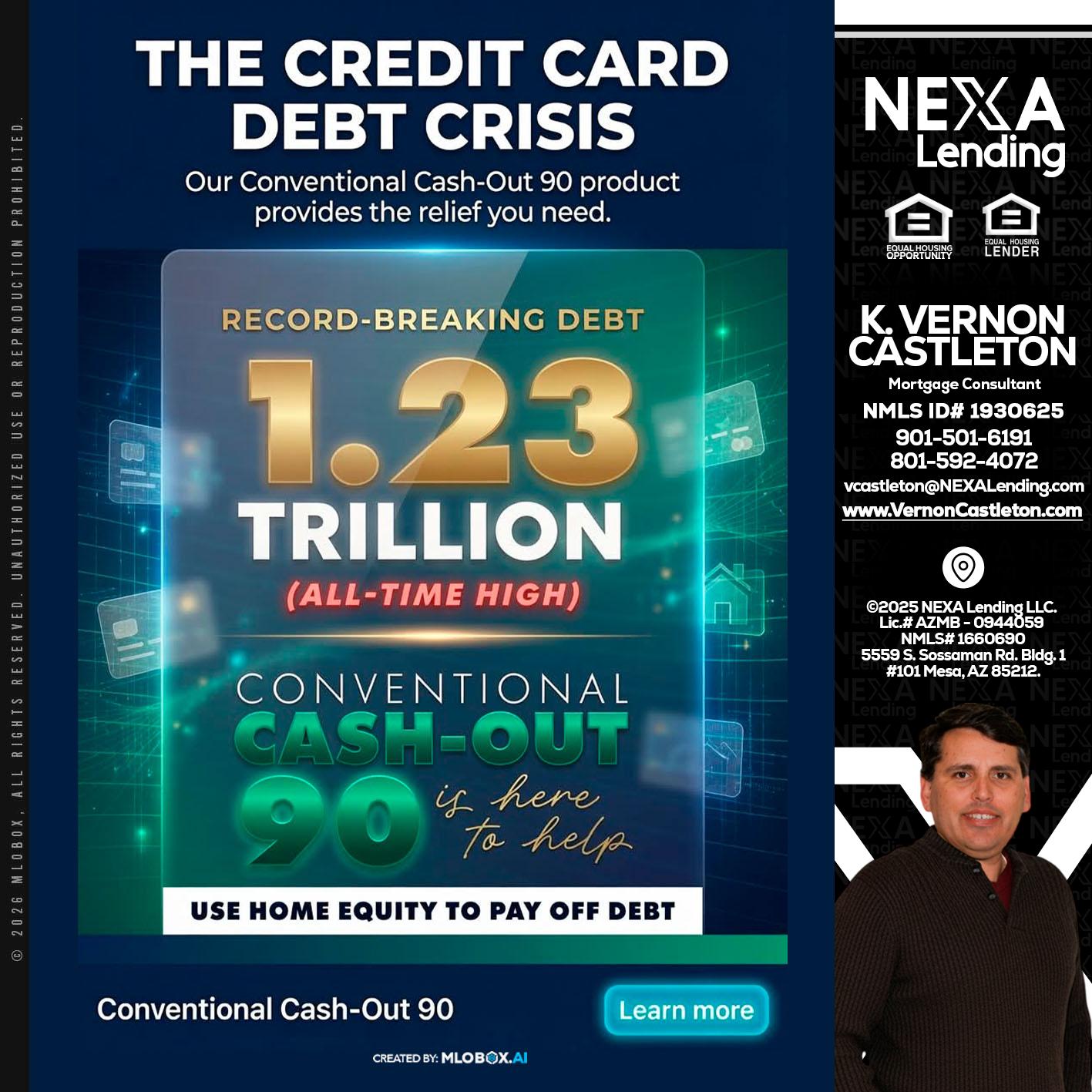 THE CREDIT CARD - K. Vernon Castleton -Mortgage Consultant