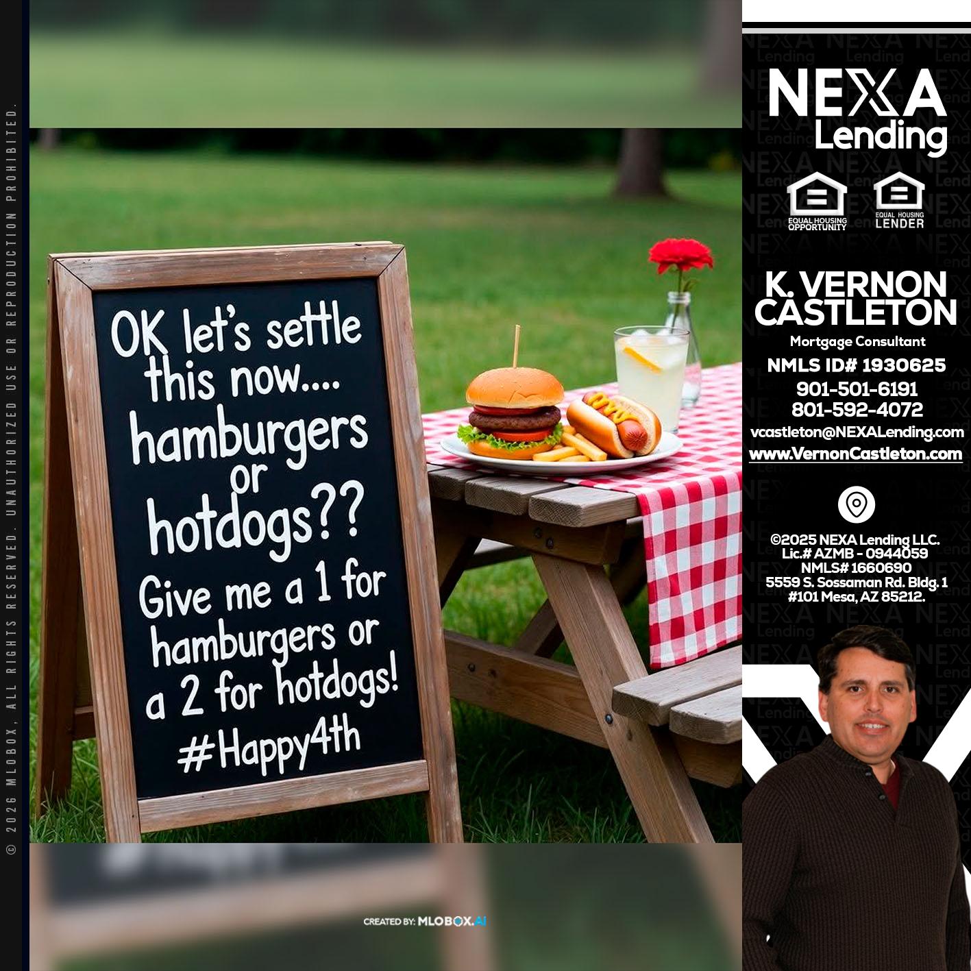 let settle this - K. Vernon Castleton -Mortgage Consultant