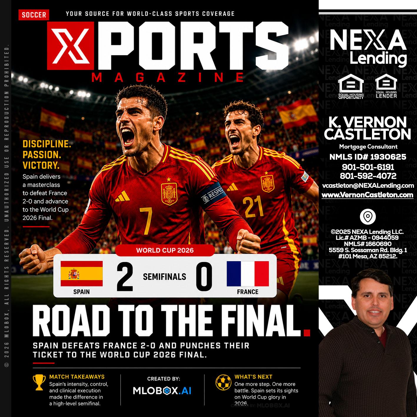 XPORTS WORLD CUP 2026 - K. Vernon Castleton -Mortgage Consultant