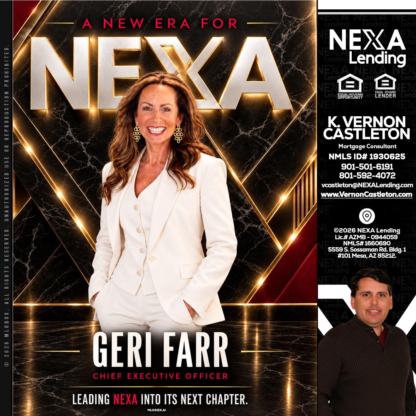 GERI FARR - K. Vernon Castleton -Mortgage Consultant